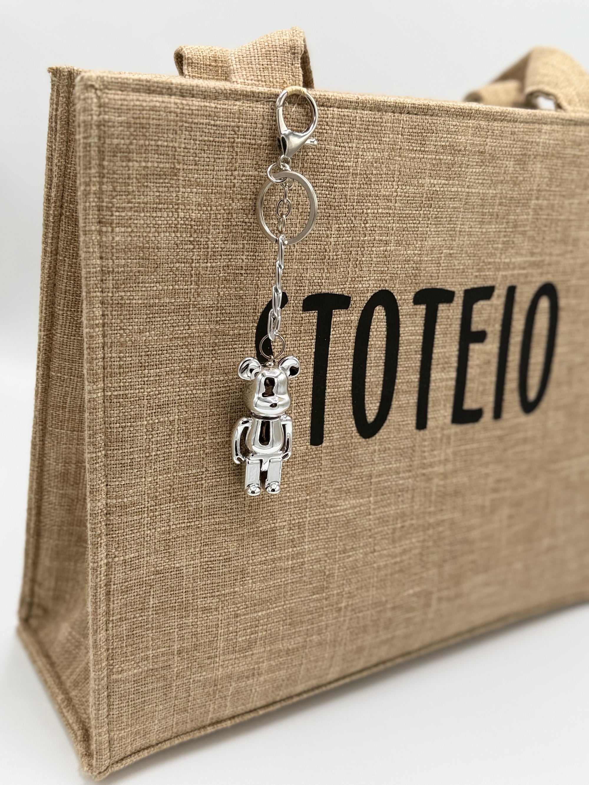 Mini Metal Teddy Charm