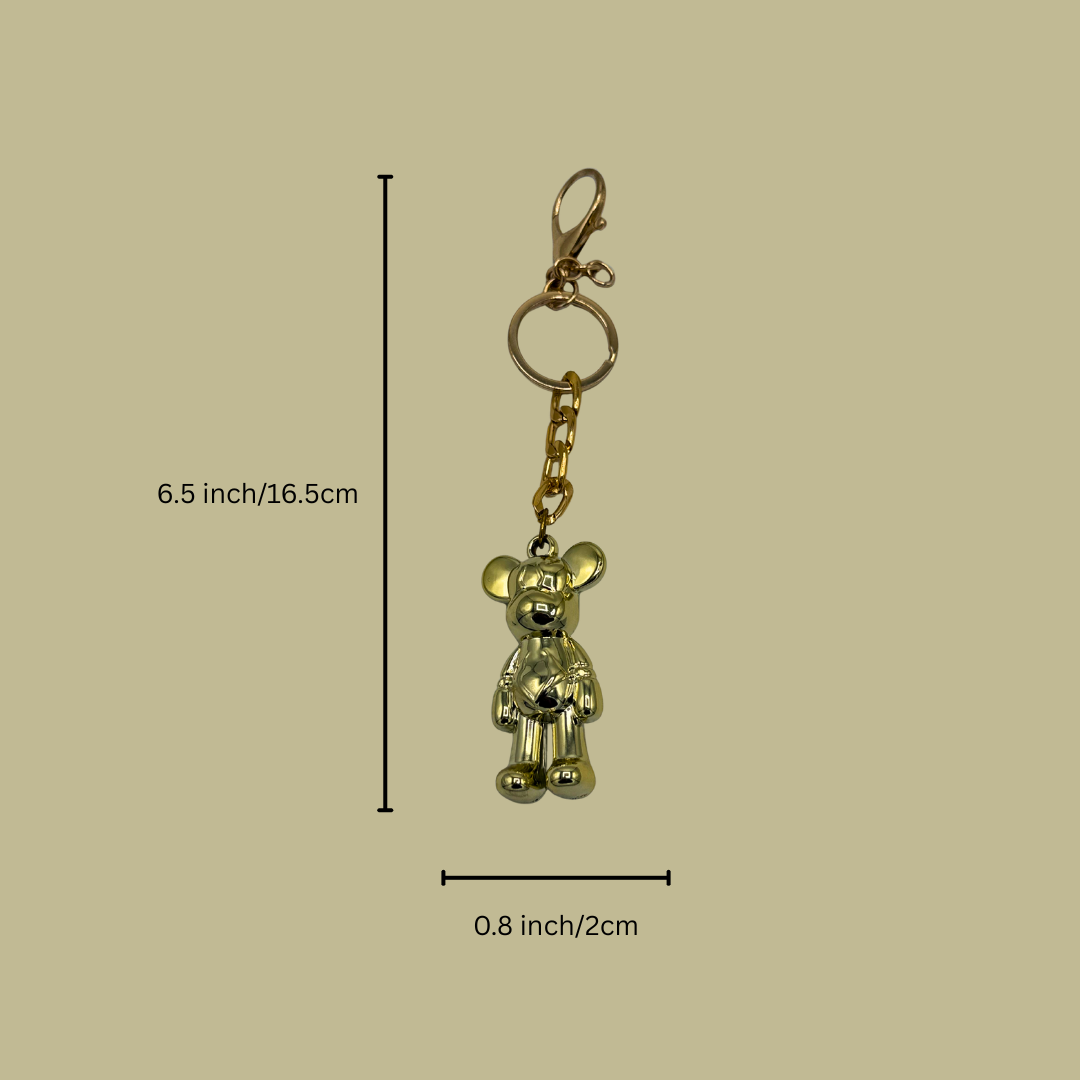 Mini Metal Teddy Charm