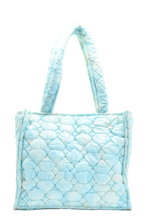 Tie and Dye Puffer Tote Bag