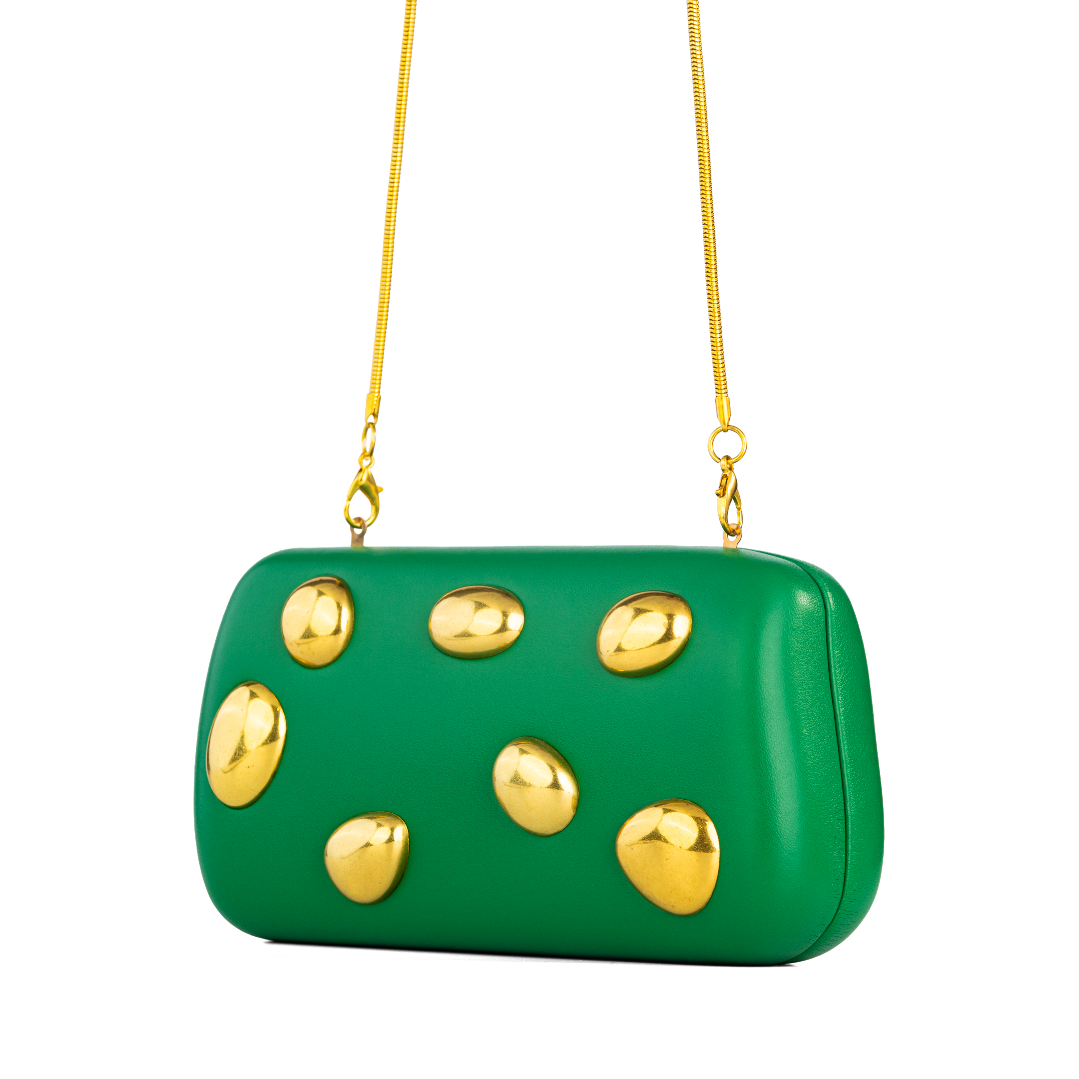 Matte Luxury Jewel Clutch Bag