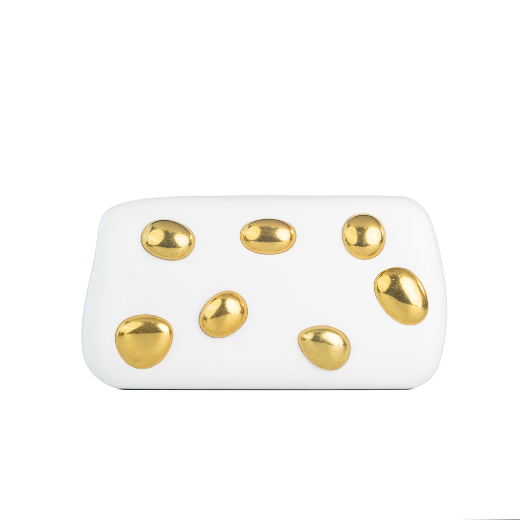 Matte Luxury Jewel Clutch Bag