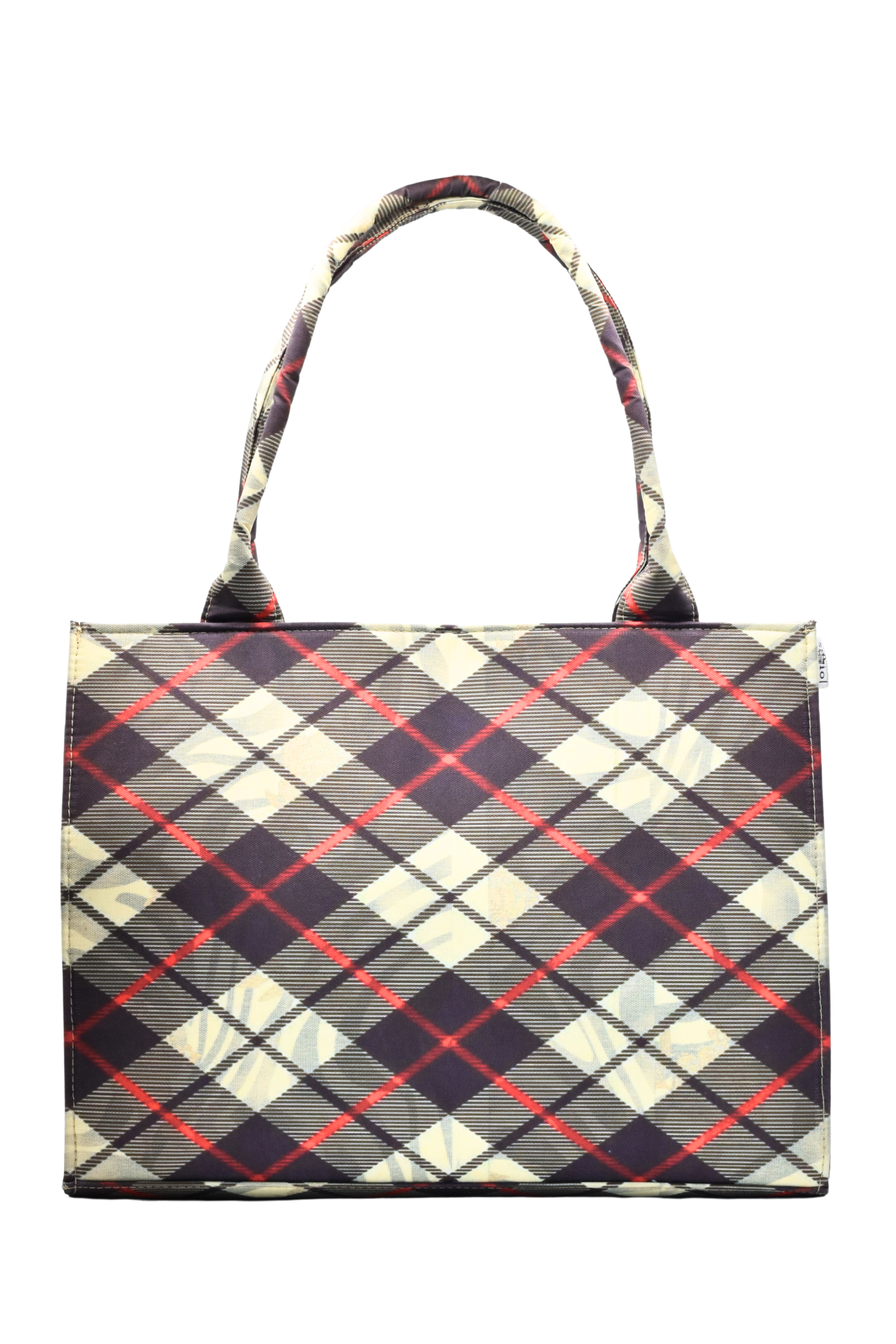 Stoteio Cross Check Canvas Tote Bag (CT-02)