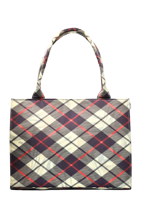 Stoteio Cross Check Canvas Tote Bag (CT-02)