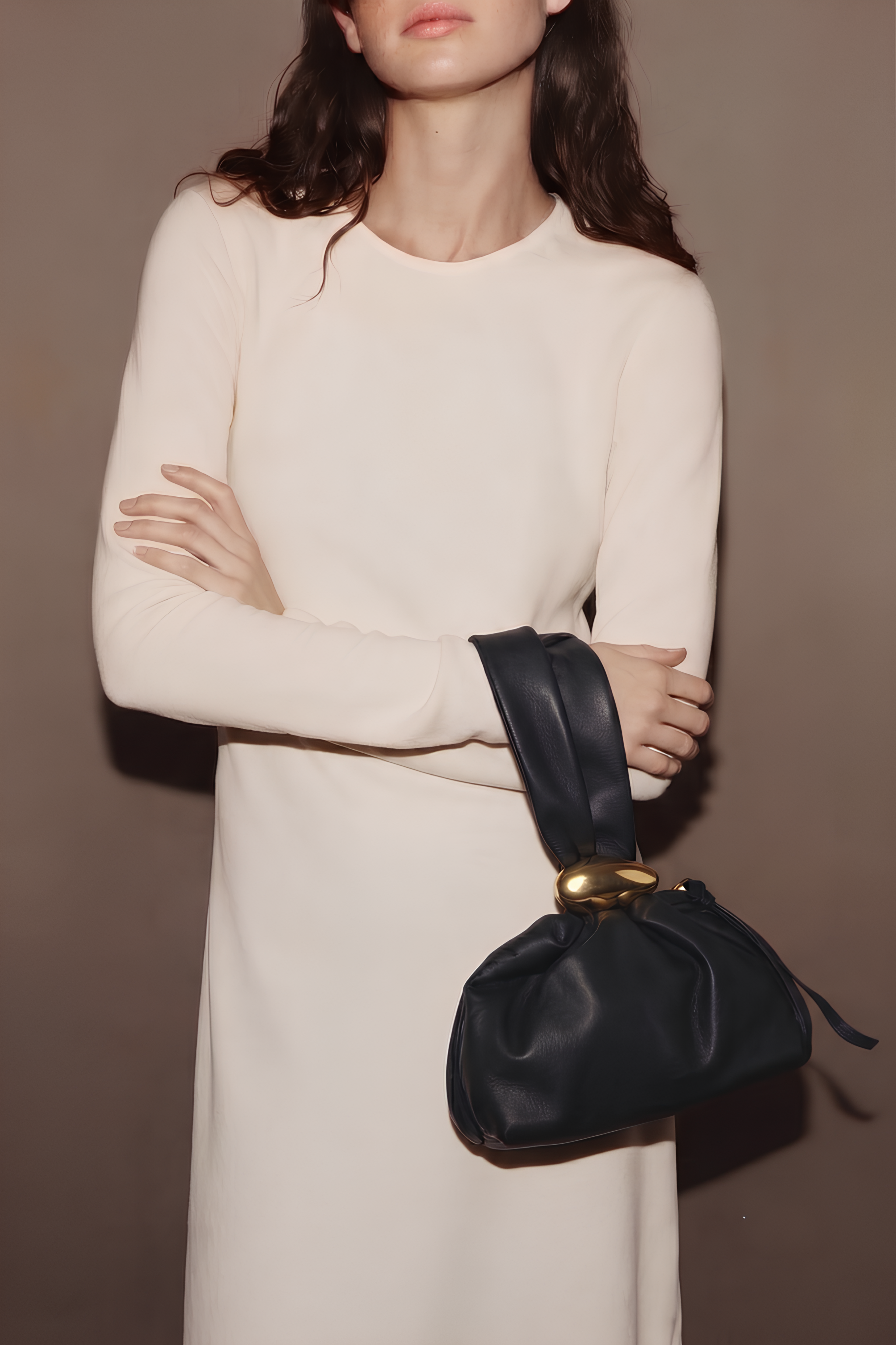 Wristlet Faux Leather Bag
