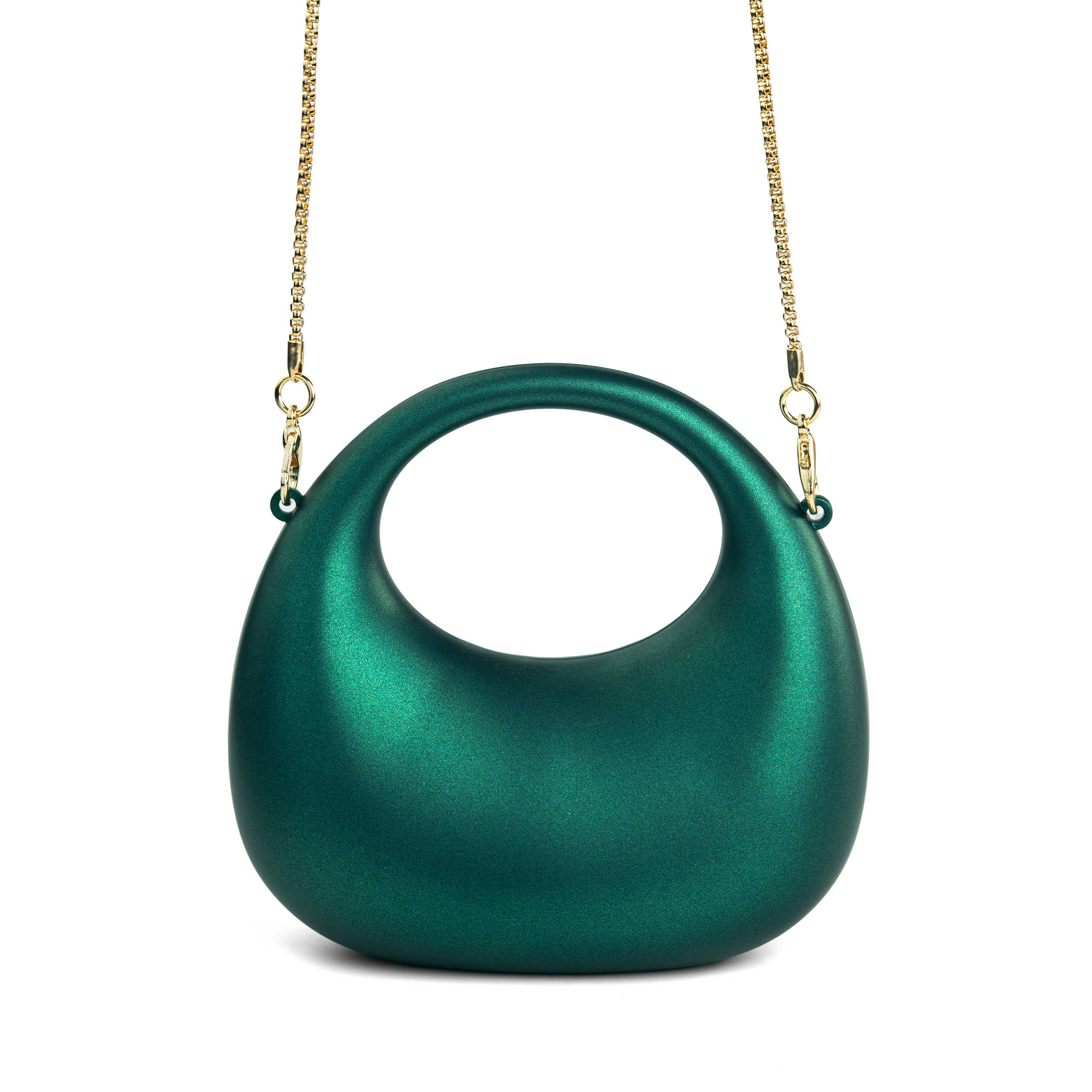 Mini Matte Crescent Clutch Bag
