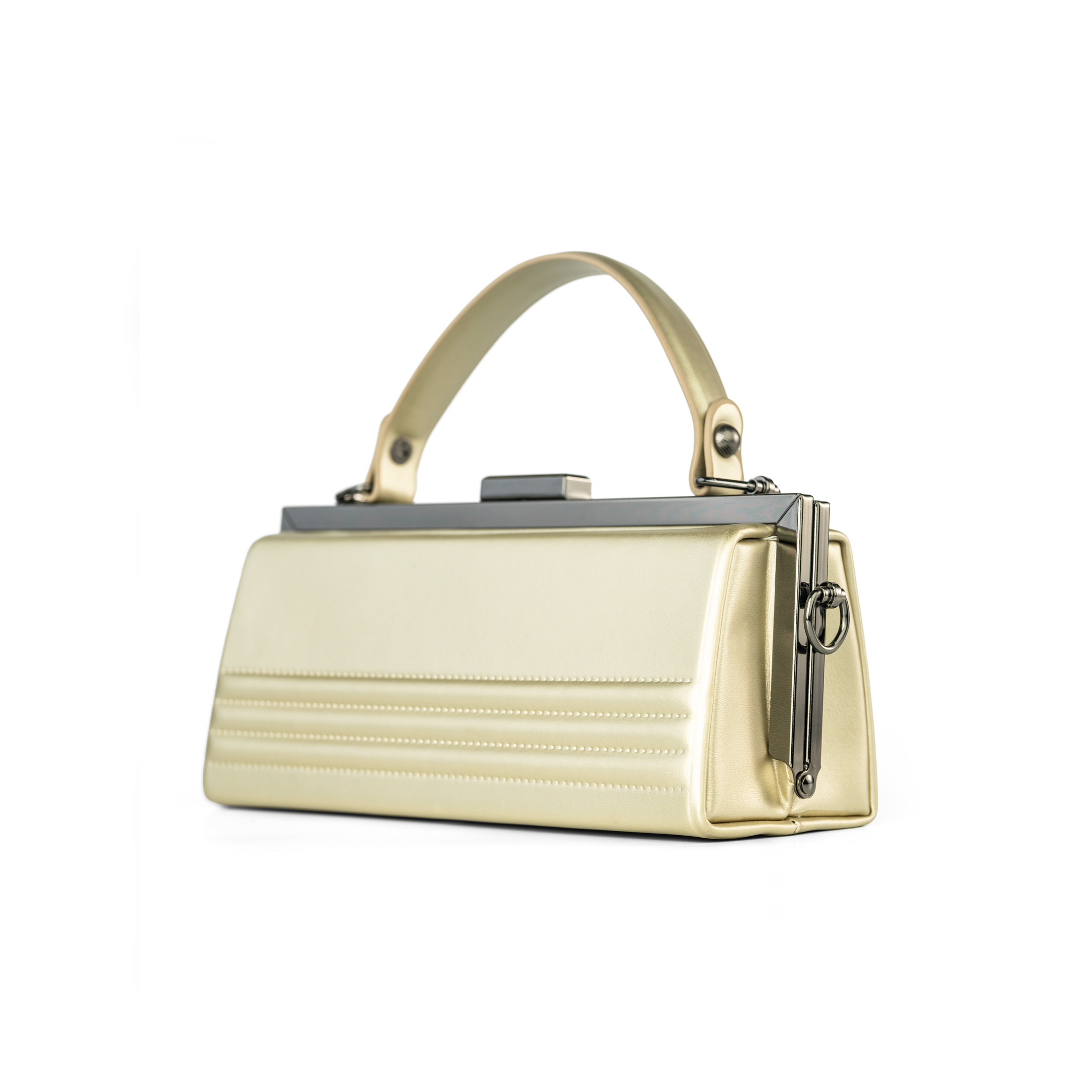 Top Handle Pleated Bag