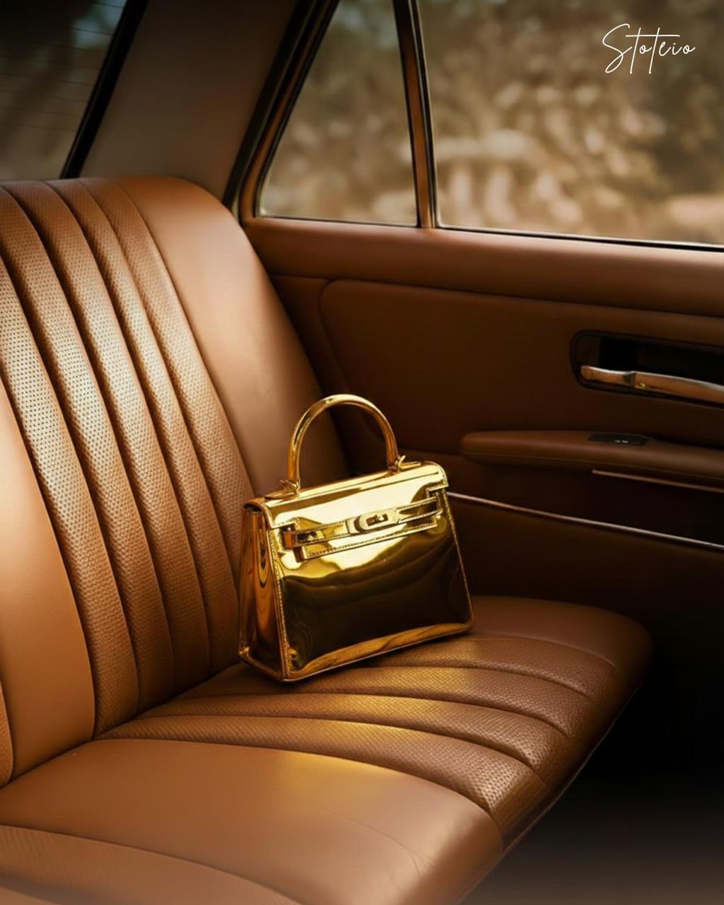 Mini Glossy Quartz Clutch Bag