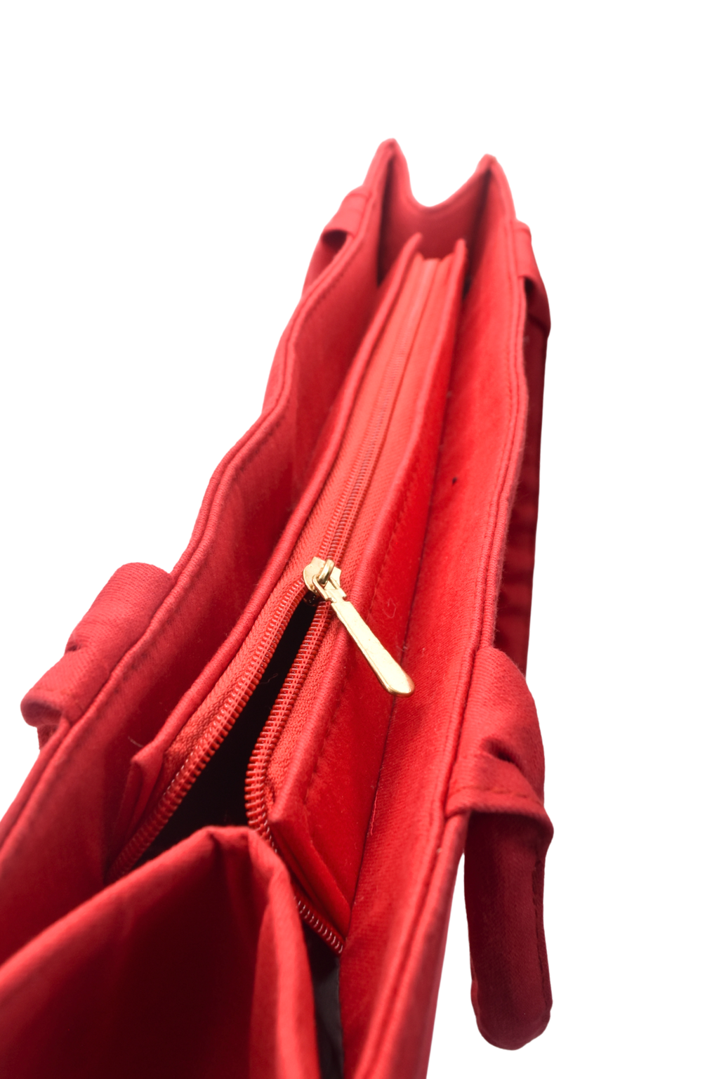Solid Red Canvas Tote Bag