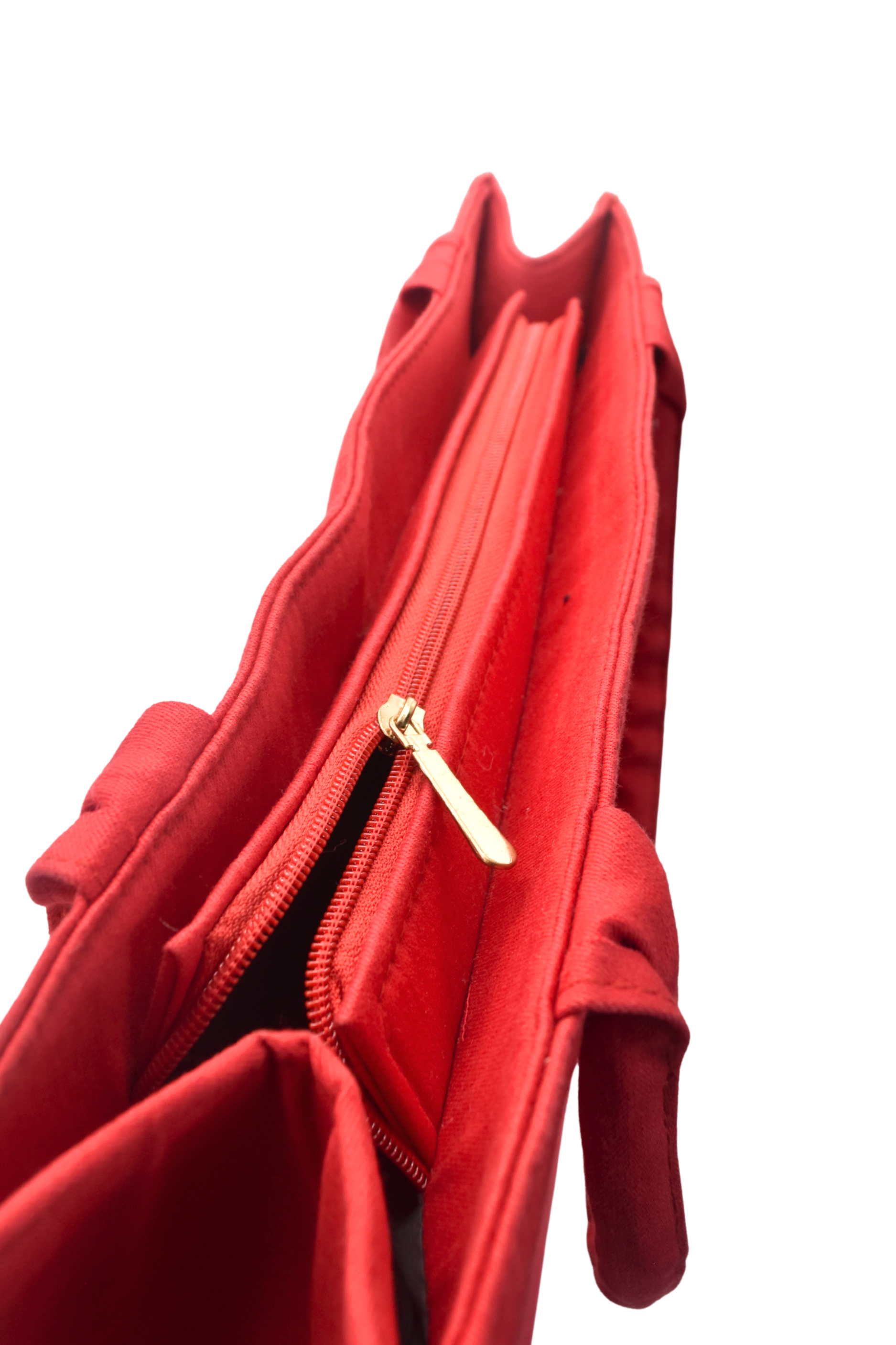 Solid Red Canvas Tote Bag