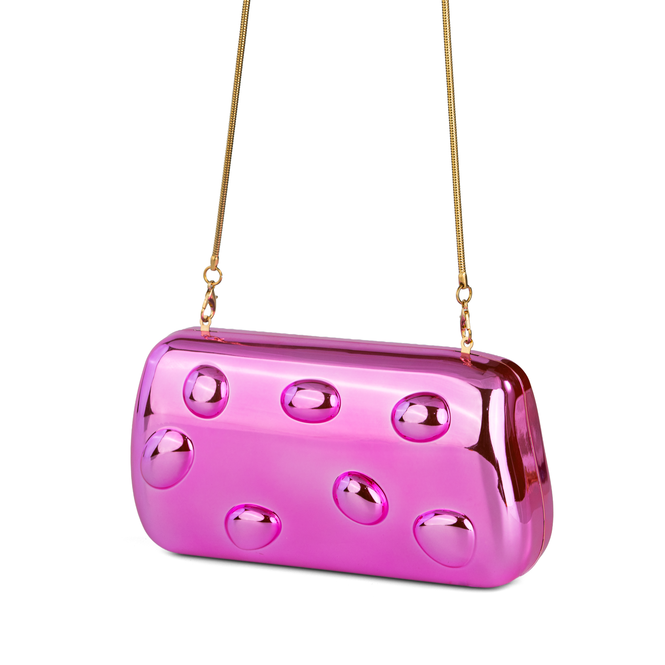 Glossy Luxury Jewel Clutch Bag