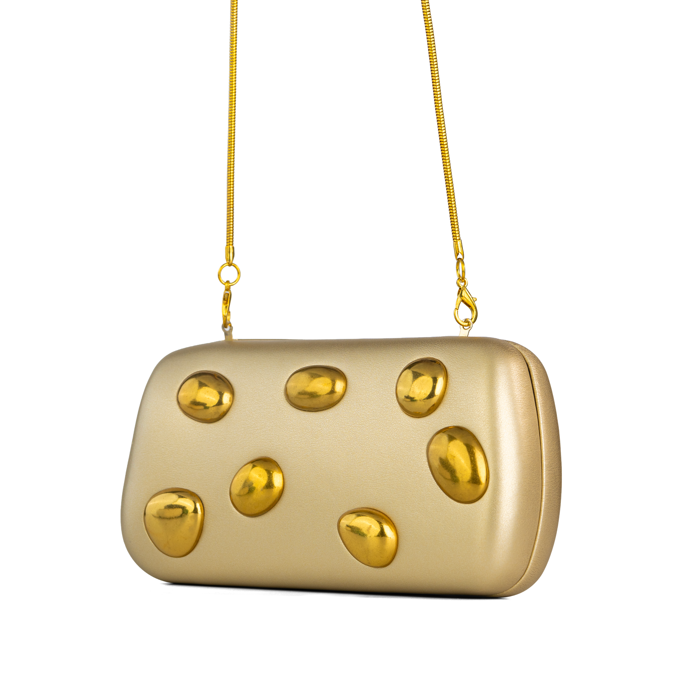 Matte Luxury Jewel Clutch Bag