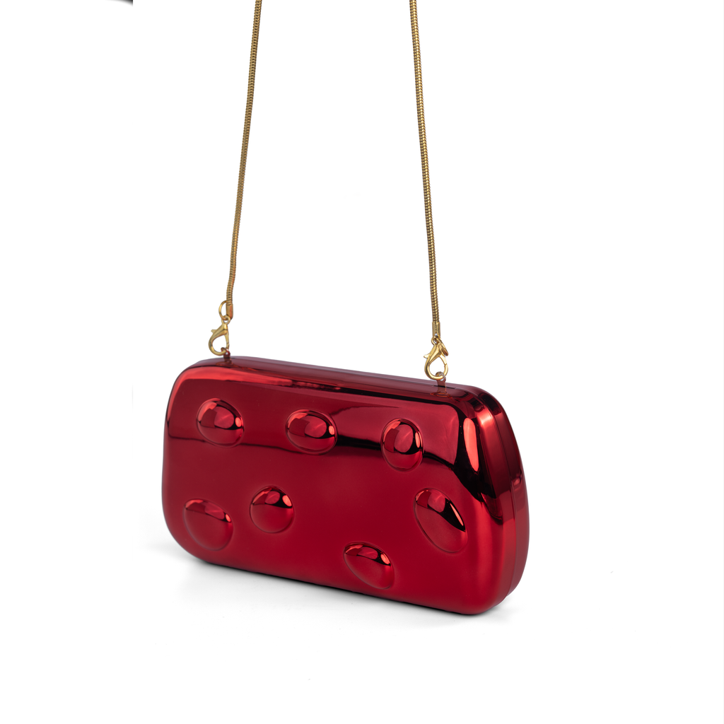 Glossy Luxury Jewel Clutch Bag