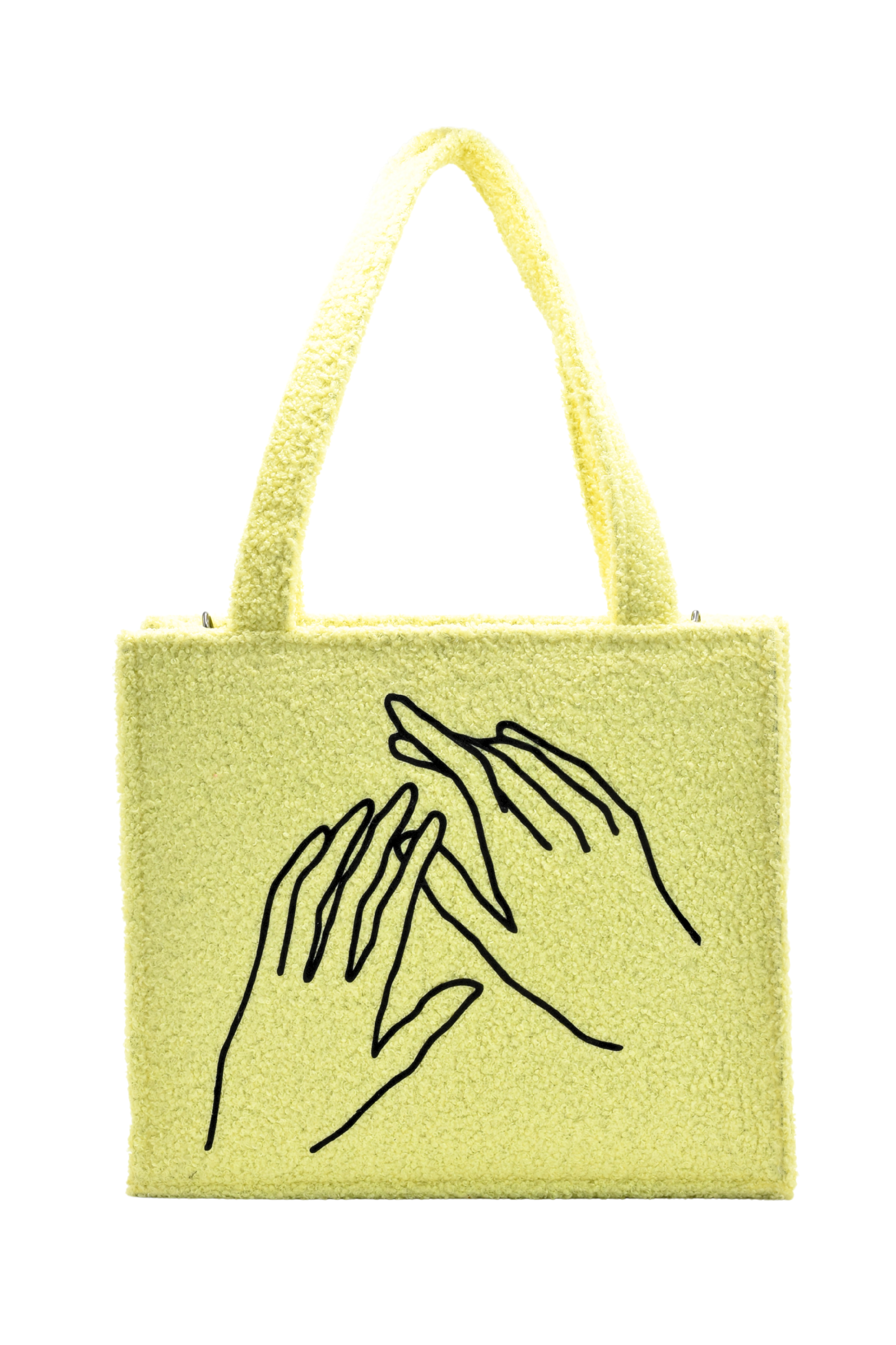 Coral Teddy Plush Tote Bag