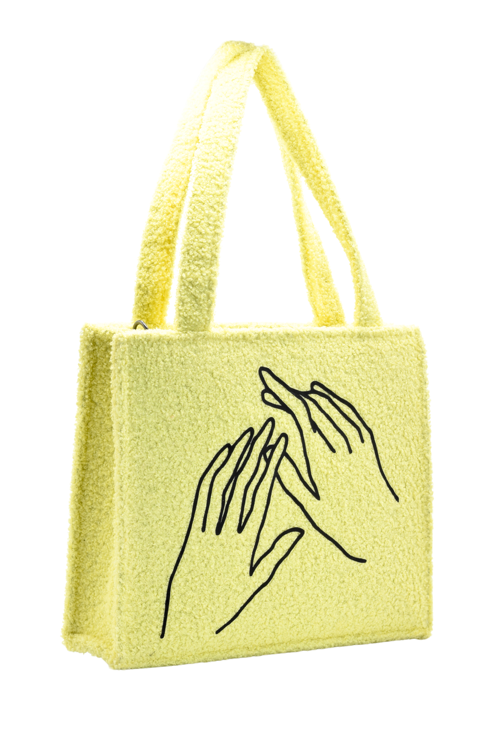 Coral Teddy Plush Tote Bag