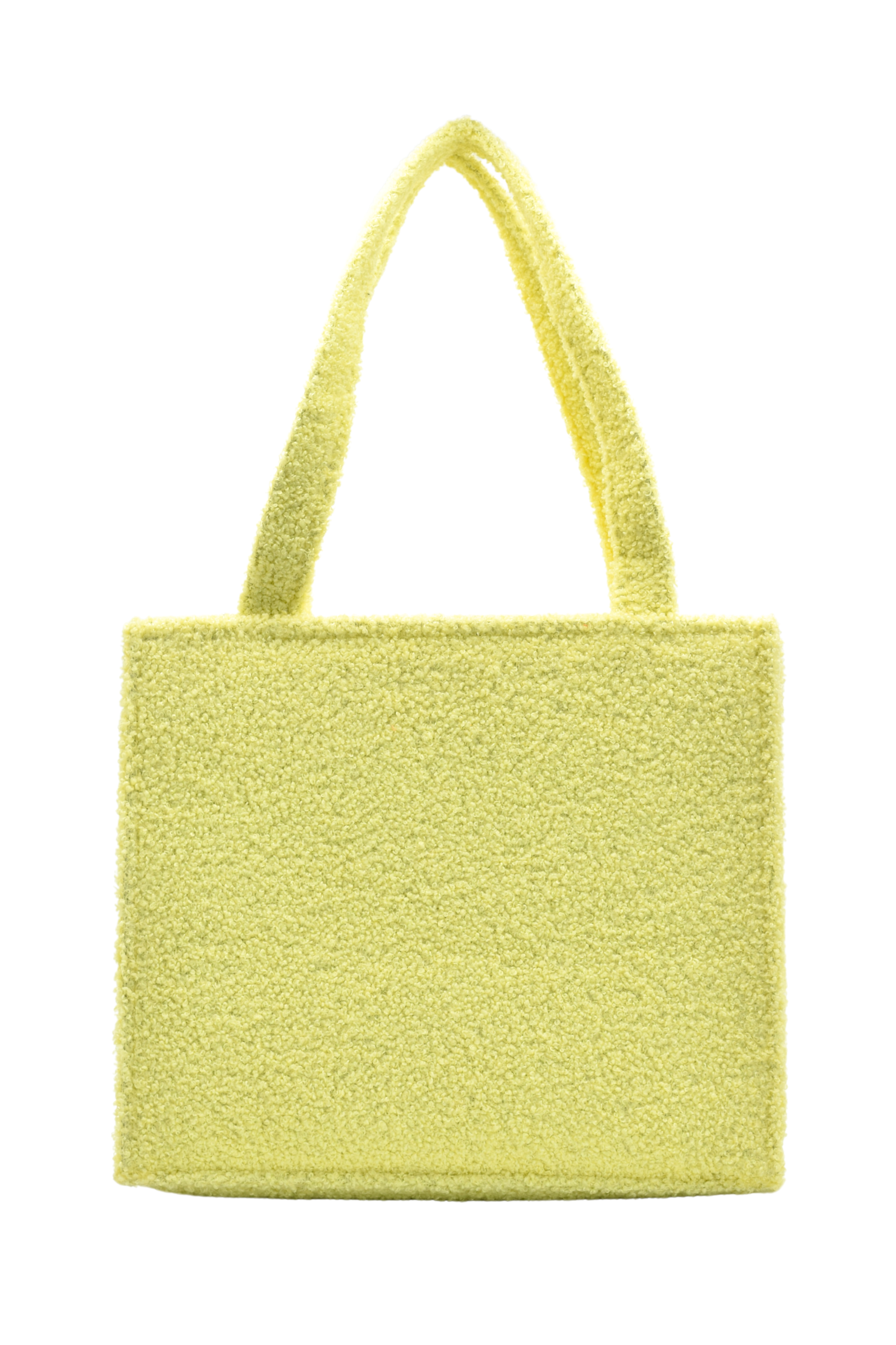 Coral Teddy Plush Tote Bag