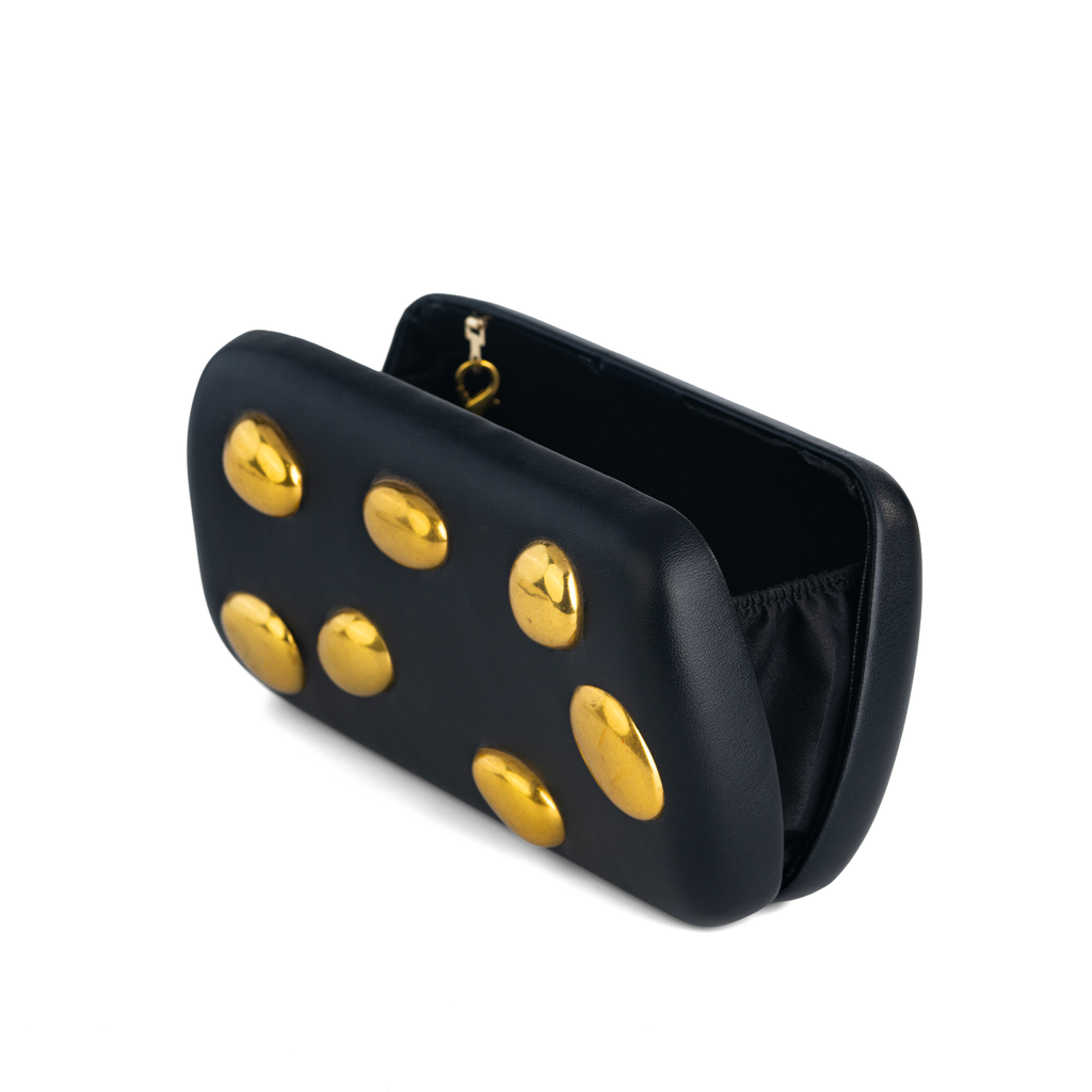 Matte Luxury Jewel Clutch Bag