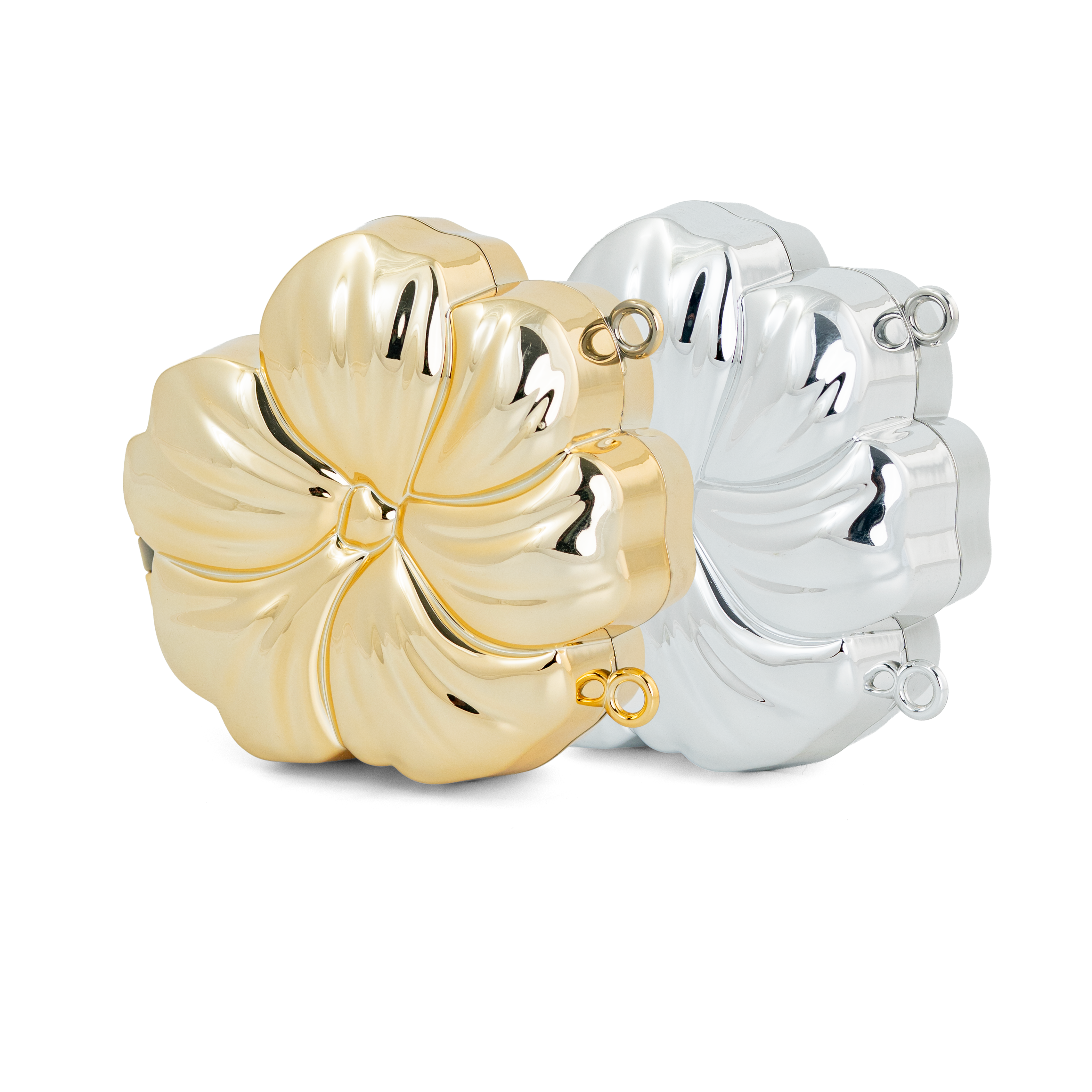 Mini Flora Metallic Clutch Bag