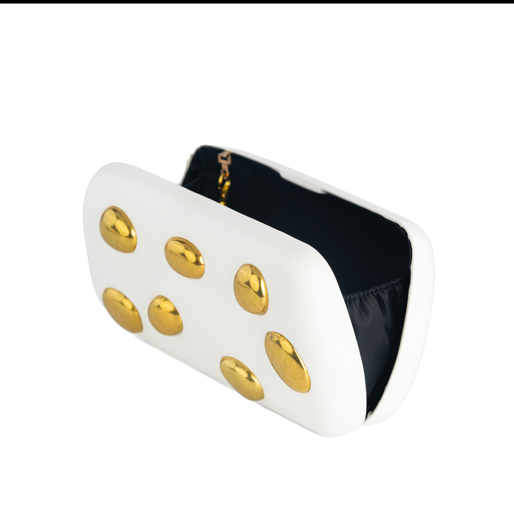 Matte Luxury Jewel Clutch Bag