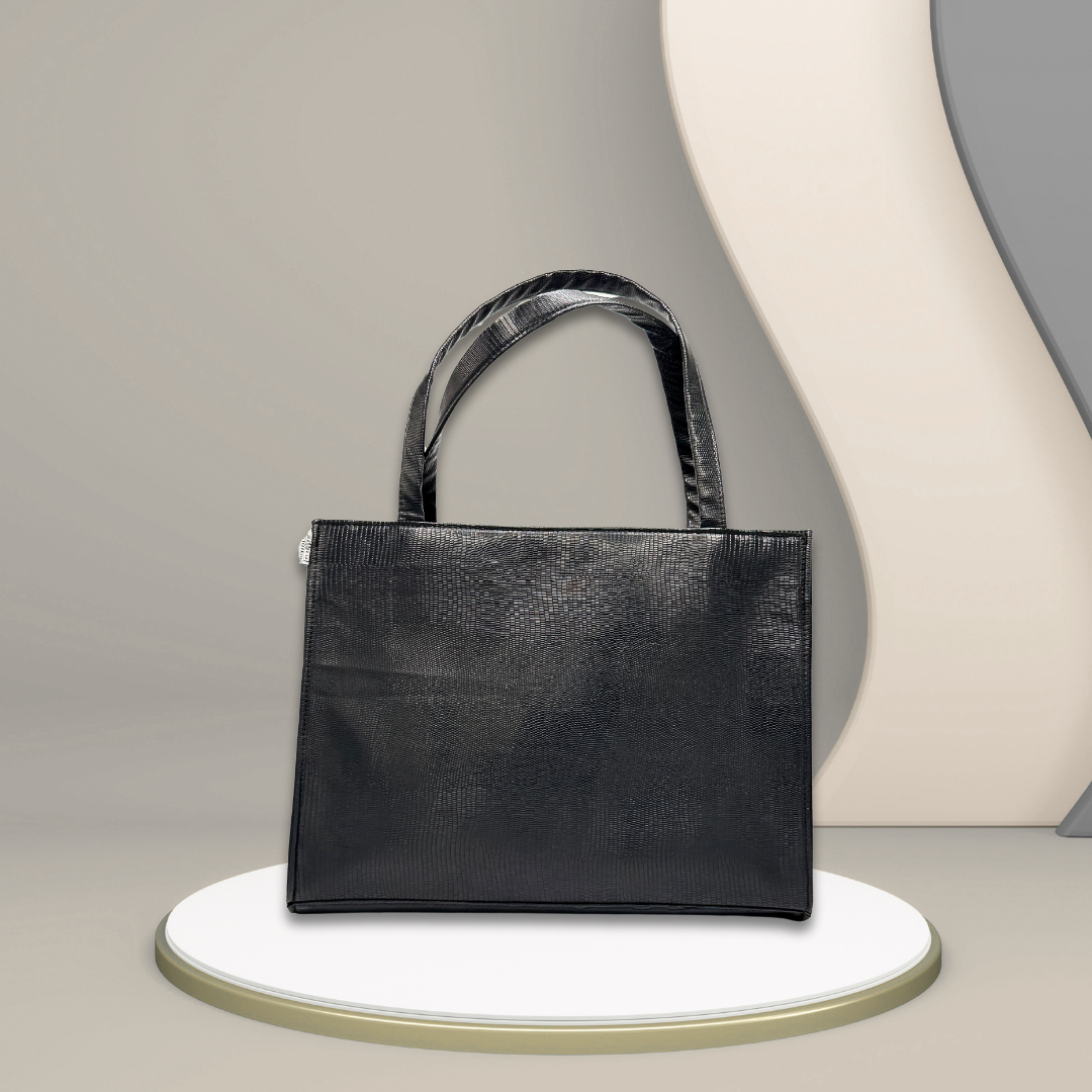Black Patent Leather Tote Bag (LT-02)