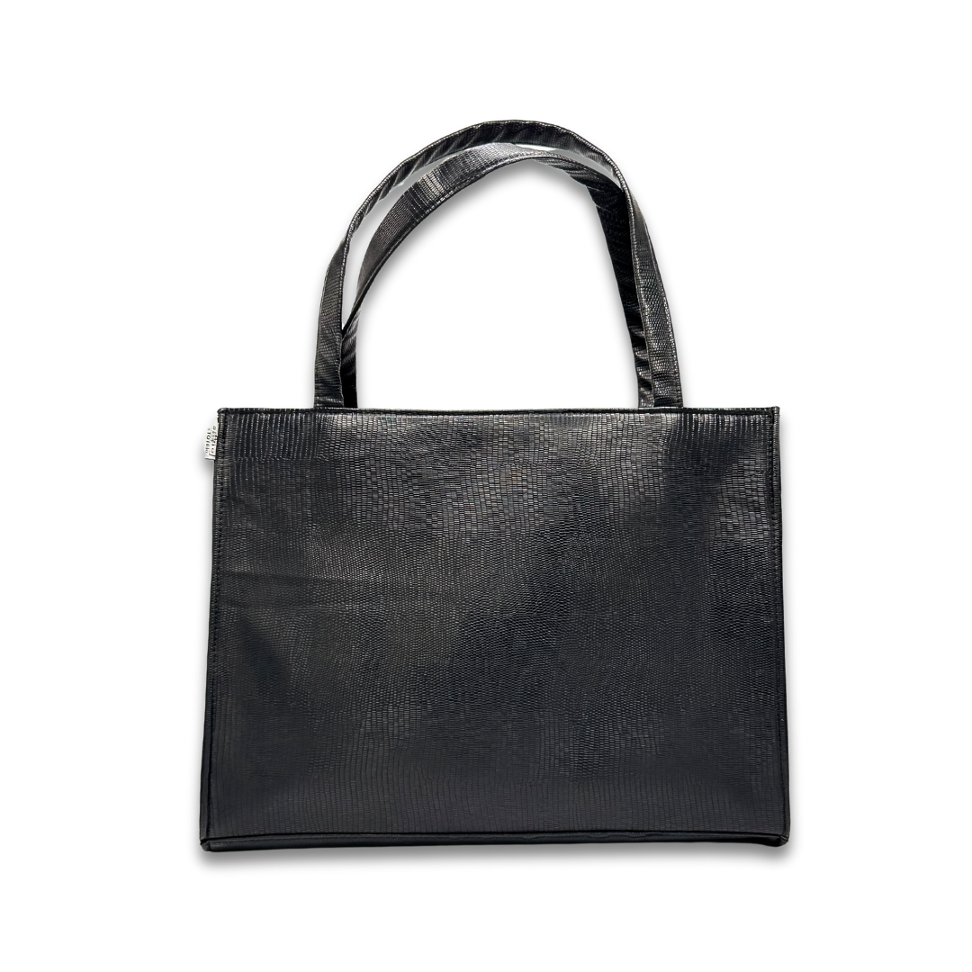 Black Patent Leather Tote Bag (LT-02)