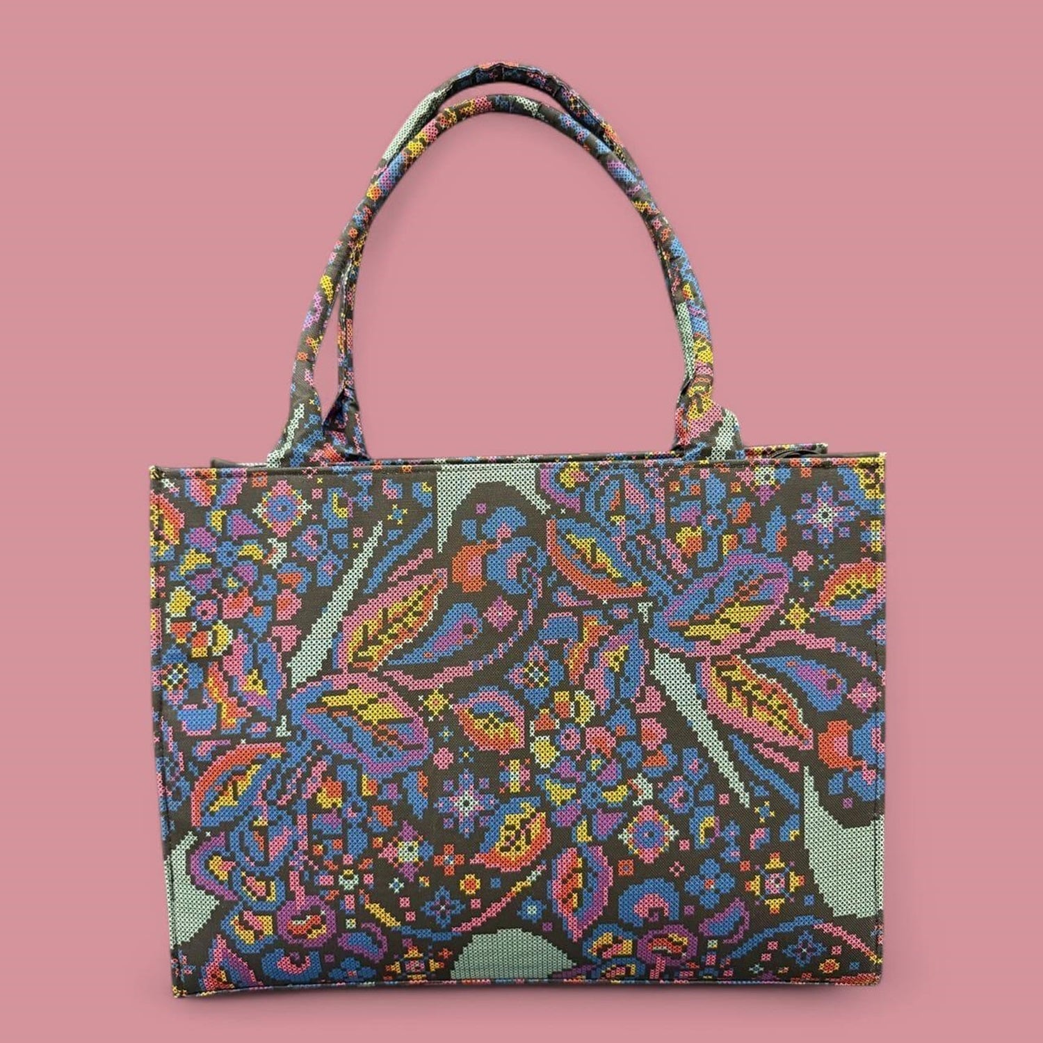 sToTEio Ethnic Canvas Tote Bag (CT-09)