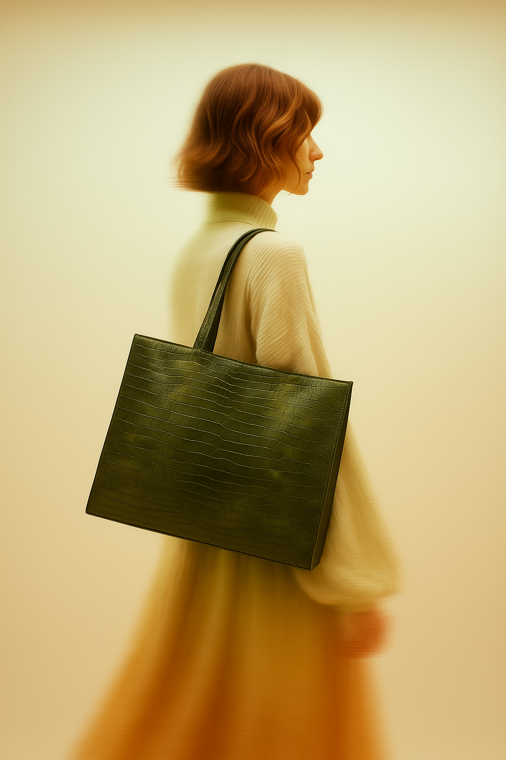 Green Patent Leather Tote bag (LT-01)