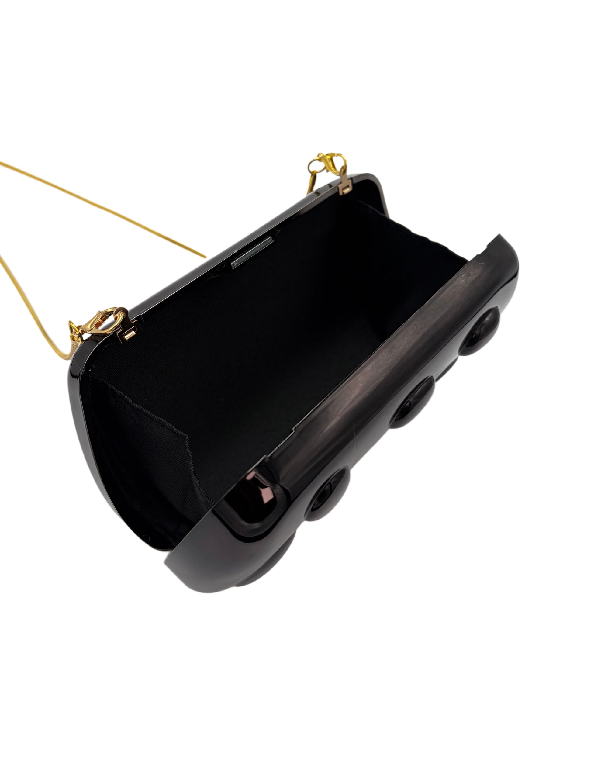 Glossy Luxury Jewel Clutch Bag