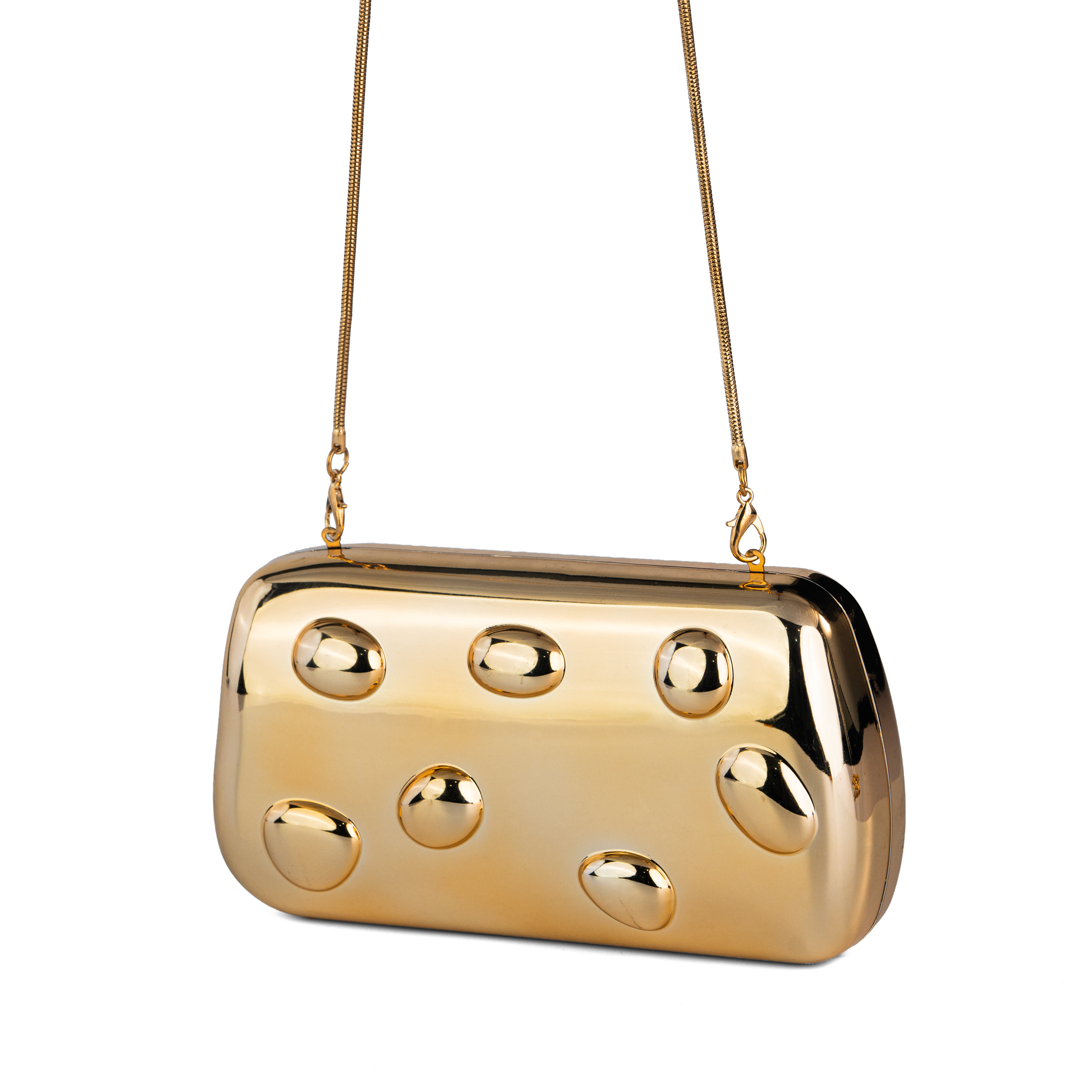 Glossy Luxury Jewel Clutch Bag