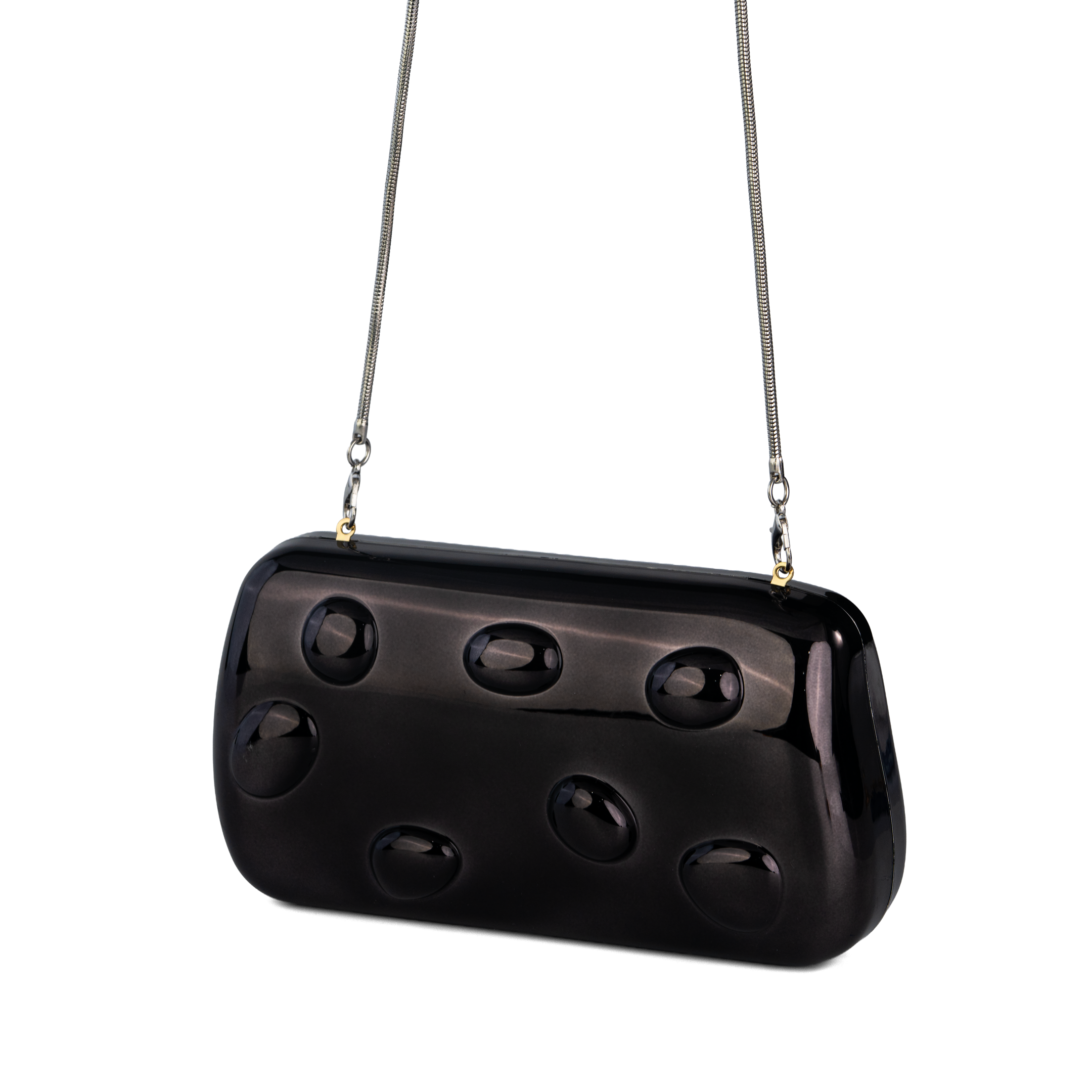 Glossy Luxury Jewel Clutch Bag