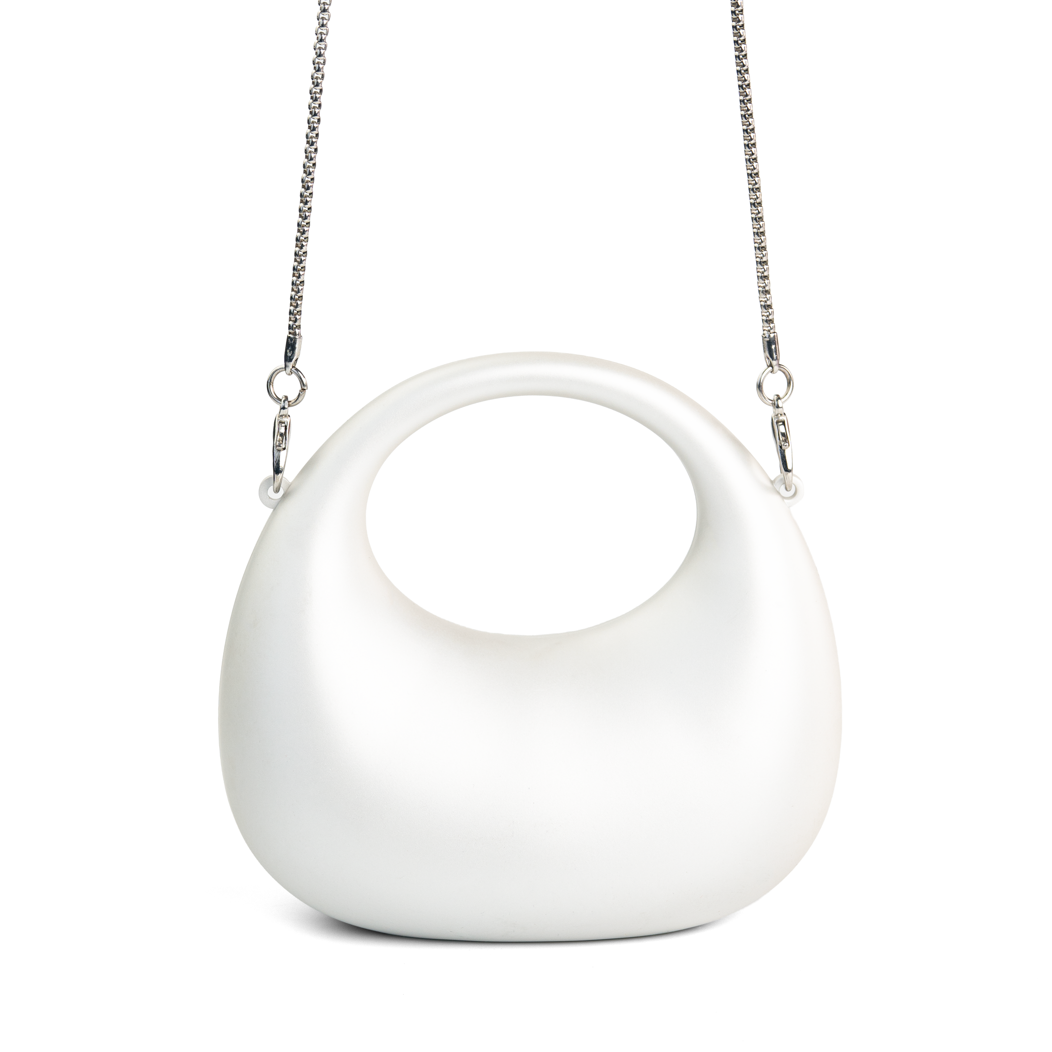 Mini Matte Crescent Clutch Bag