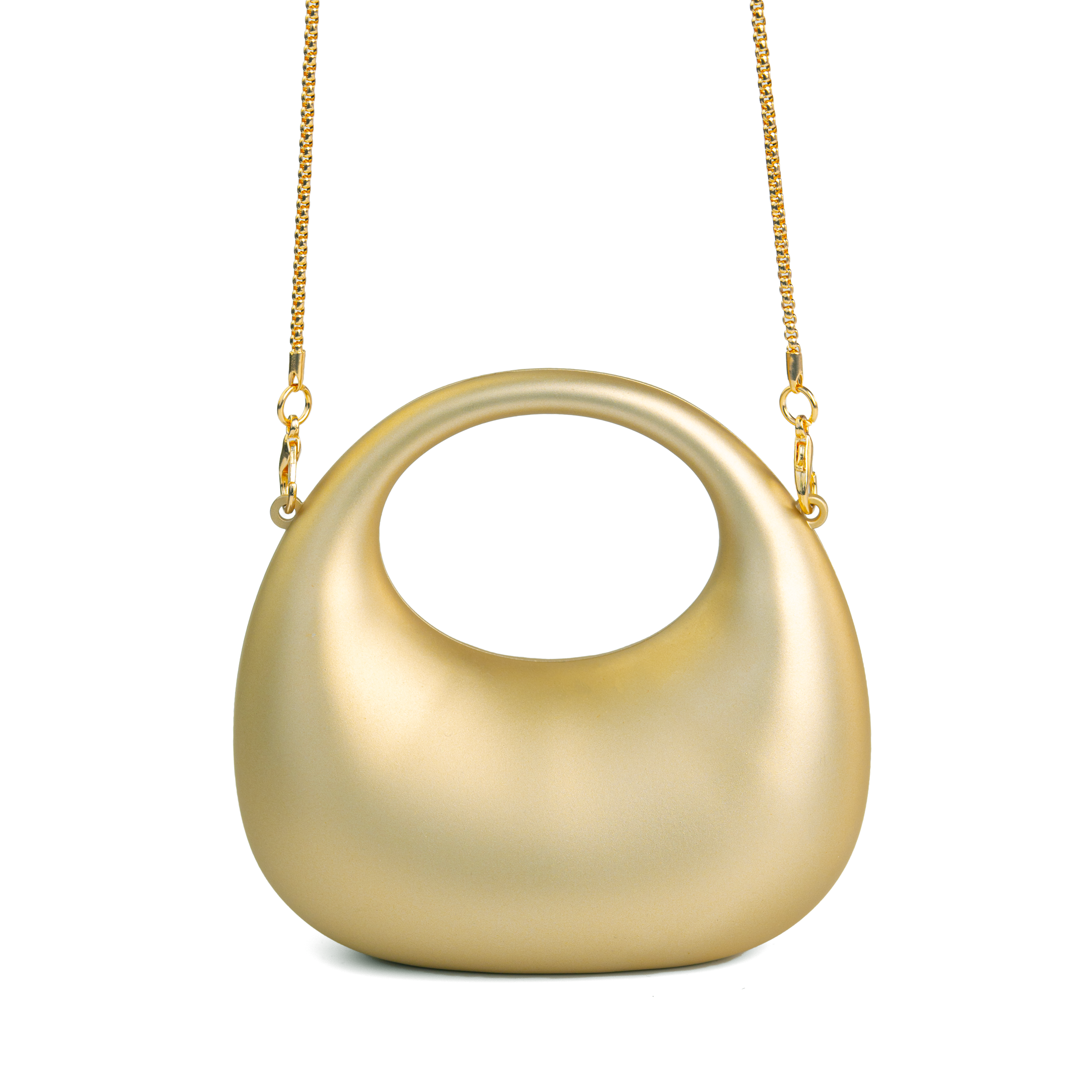 Mini Matte Crescent Clutch Bag