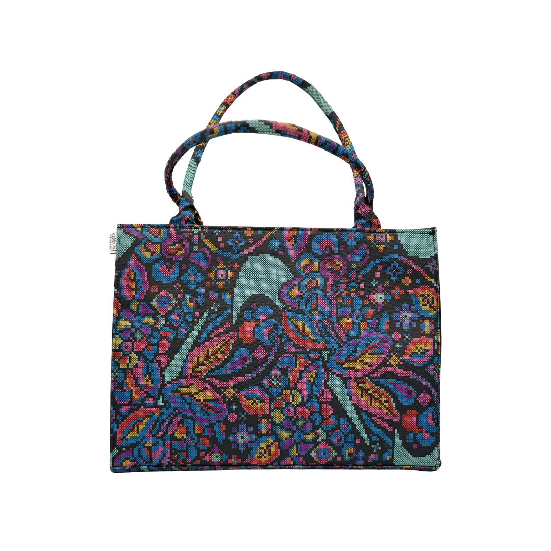 sToTEio Ethnic Canvas Tote Bag (CT-09)