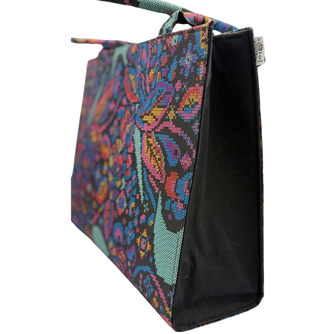 sToTEio Ethnic Canvas Tote Bag (CT-09)