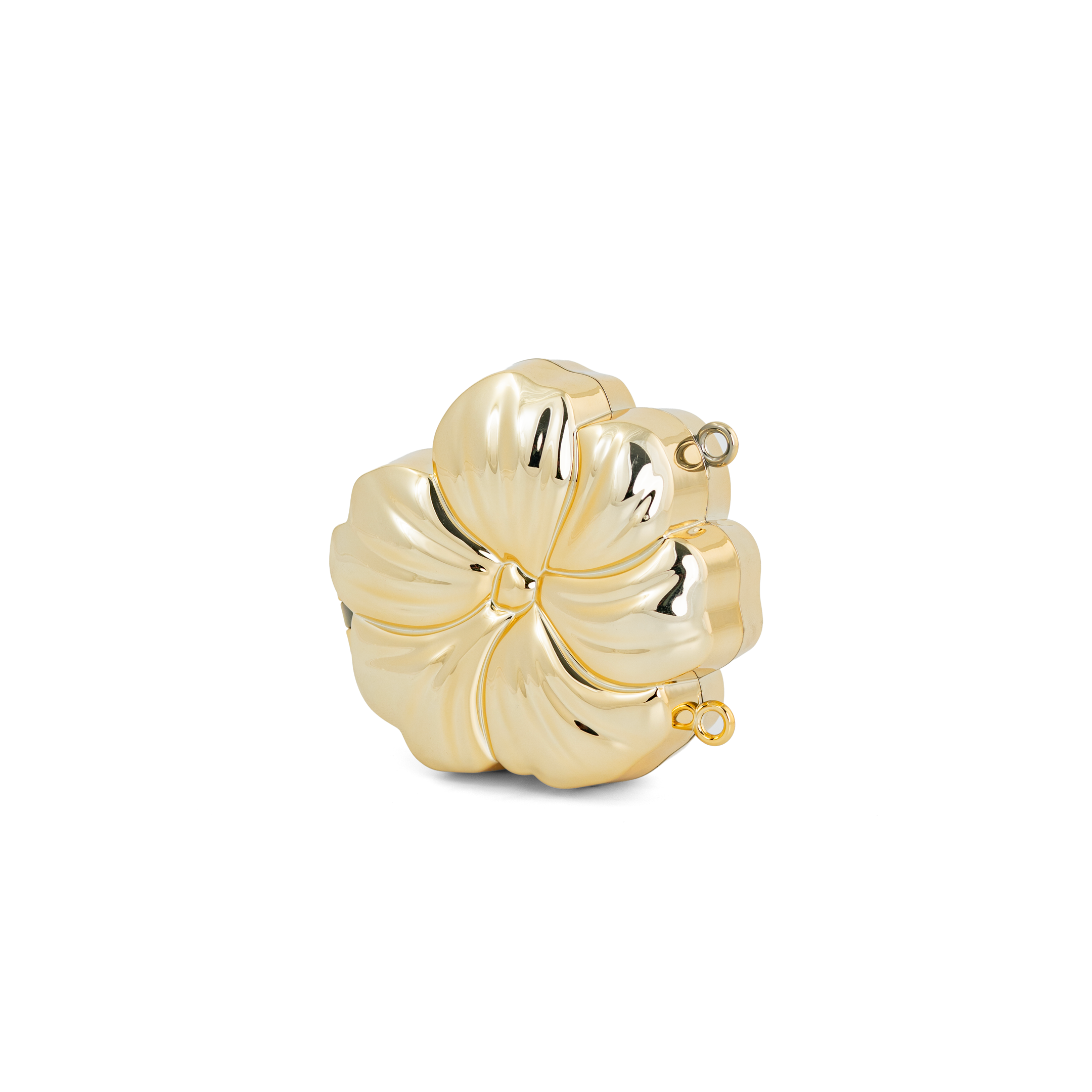 Mini Flora Metallic Clutch Bag