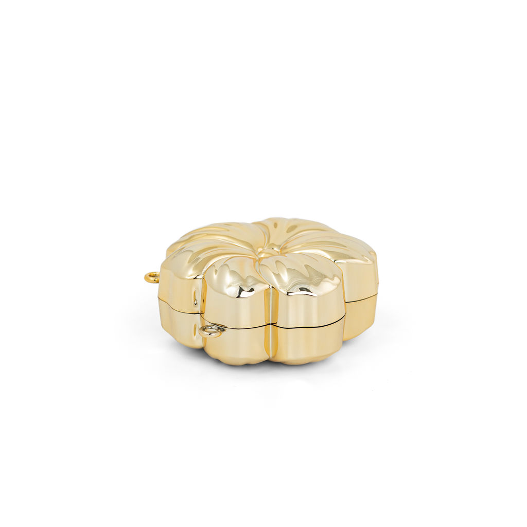 Mini Flora Metallic Clutch Bag