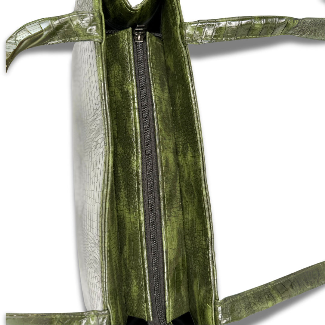 Green Patent Leather Tote bag (LT-01)