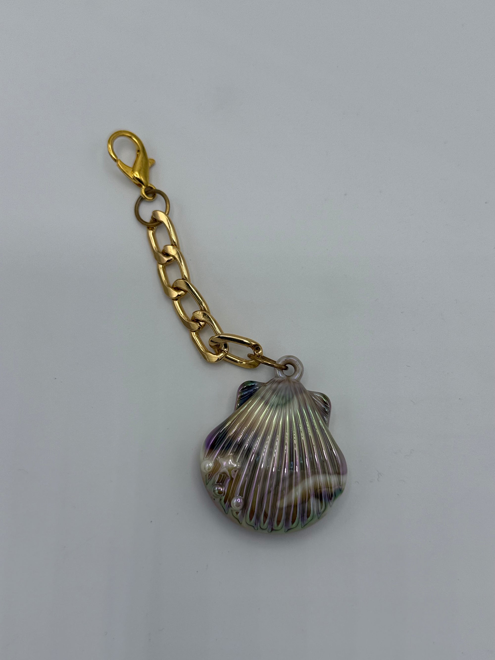 Gloss Clam Shell Charm – Medium