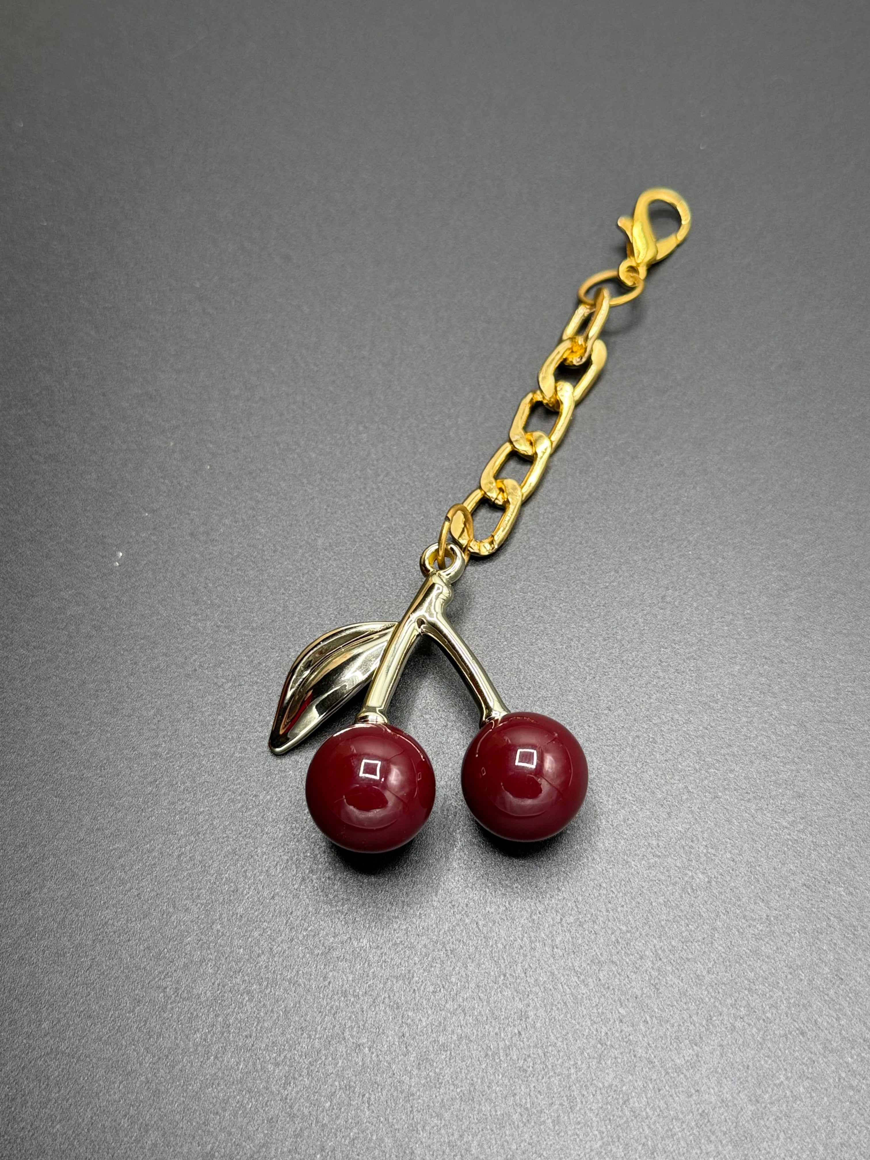 Mini Cherry Charm – Maroon