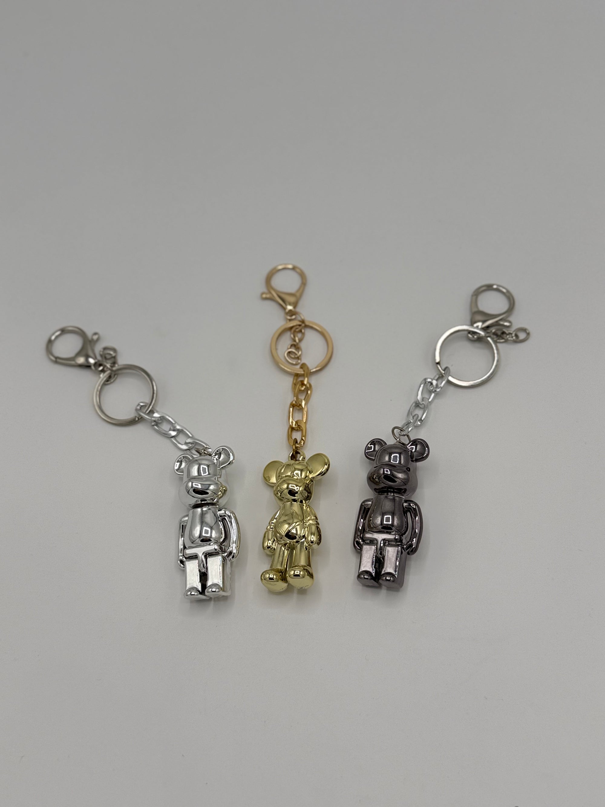 Mini Metal Teddy Charm