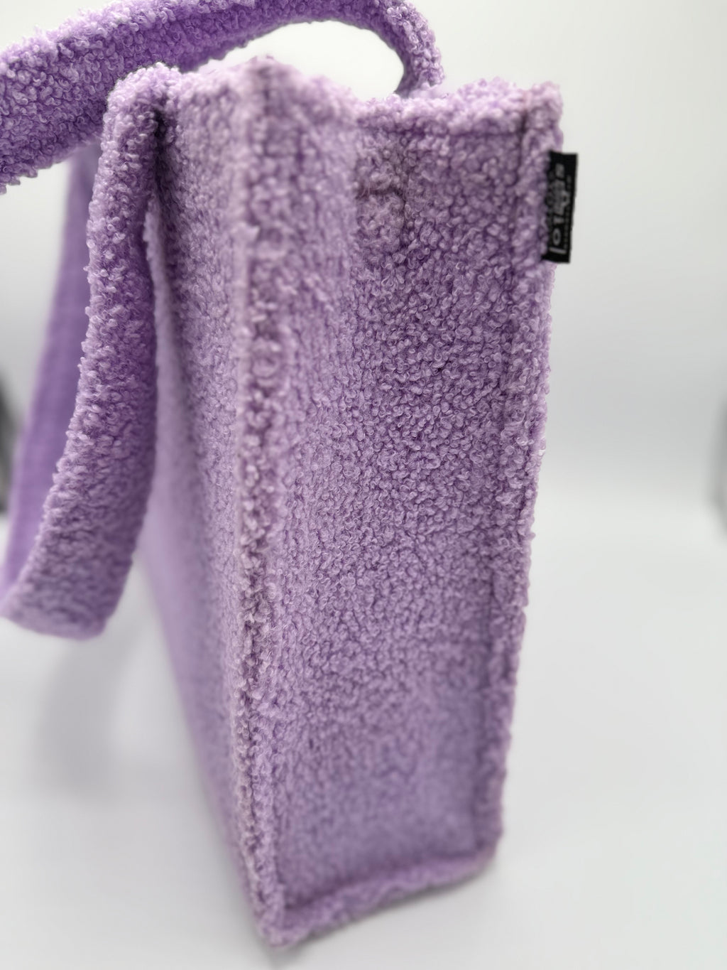 sTOTEio Lilac Teddy Plush Tote Bag (TP-08)
