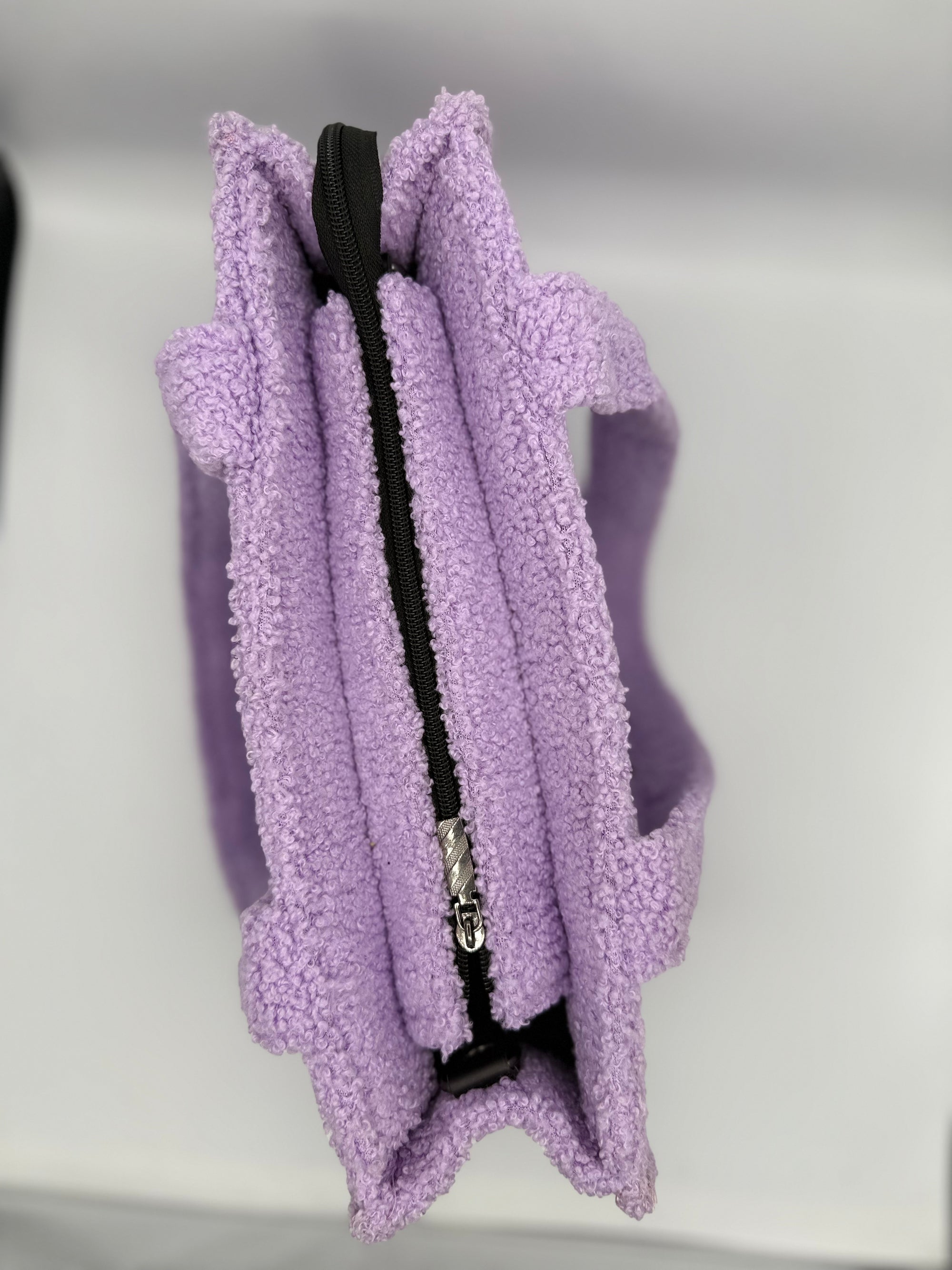 sTOTEio Lilac Teddy Plush Tote Bag (TP-08)