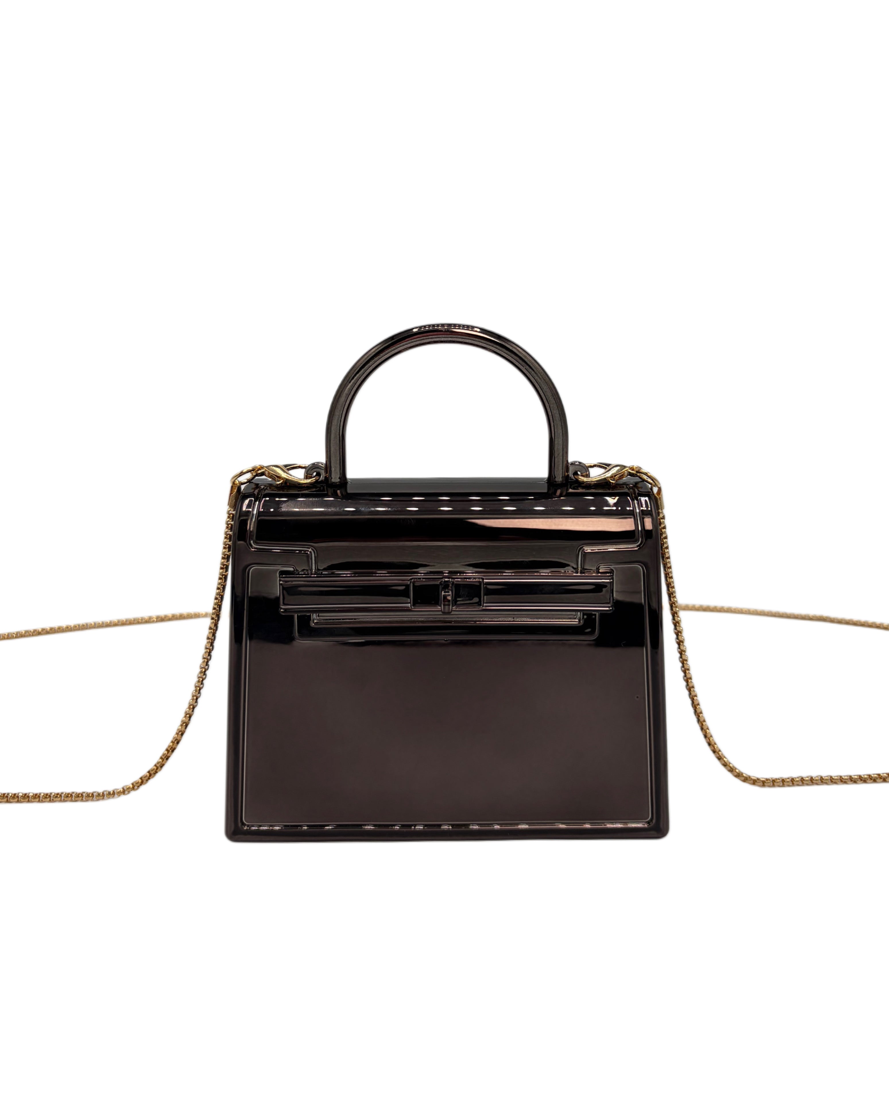 Mini Glossy Quartz Clutch Bag