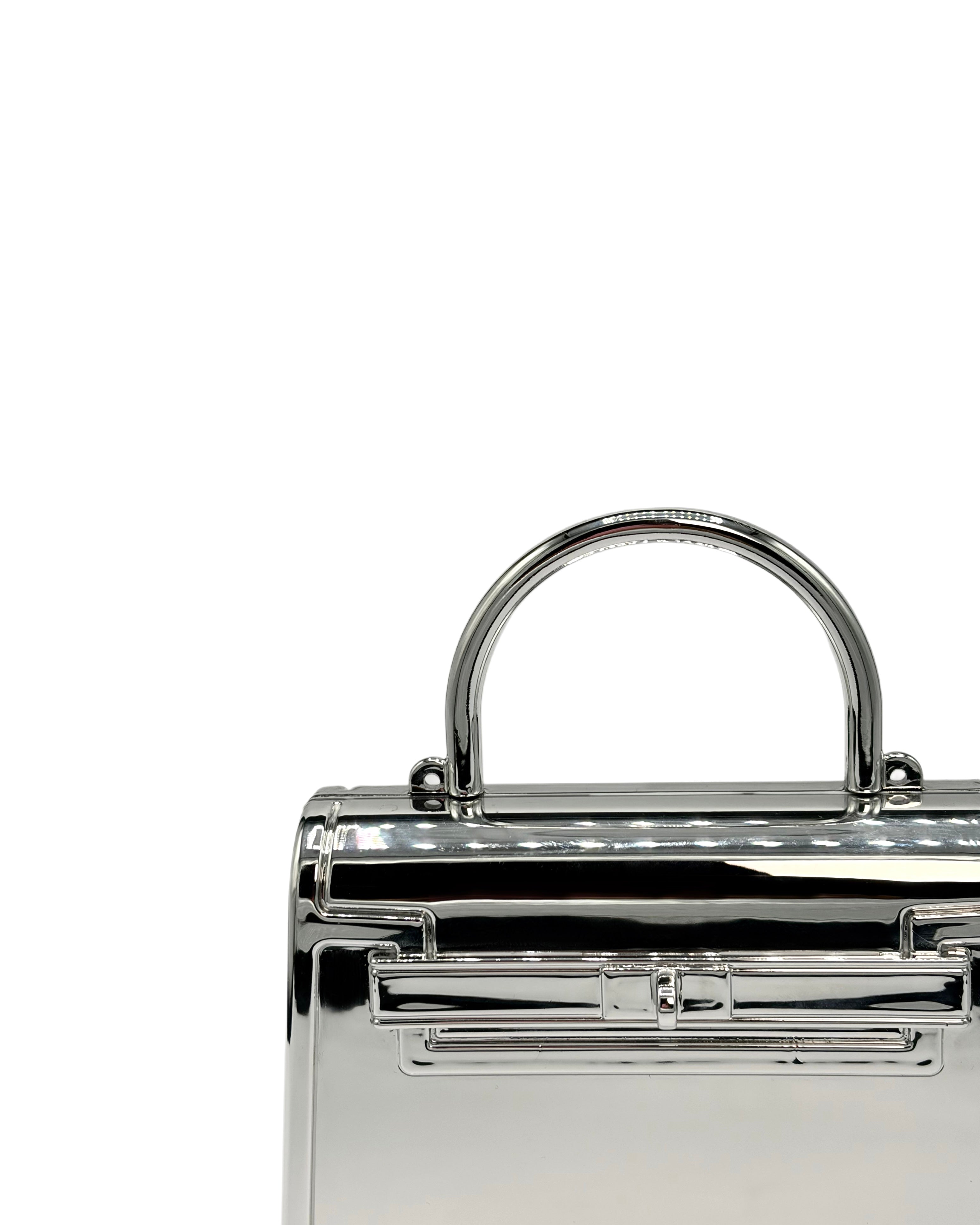 Mini Glossy Quartz Clutch Bag