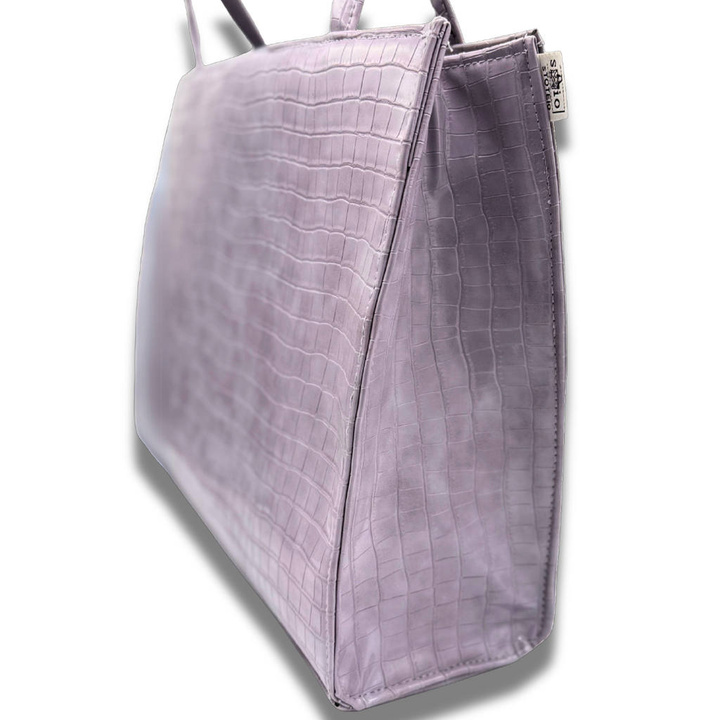 Lilac Patent Leather Tote Bag (LT-03)