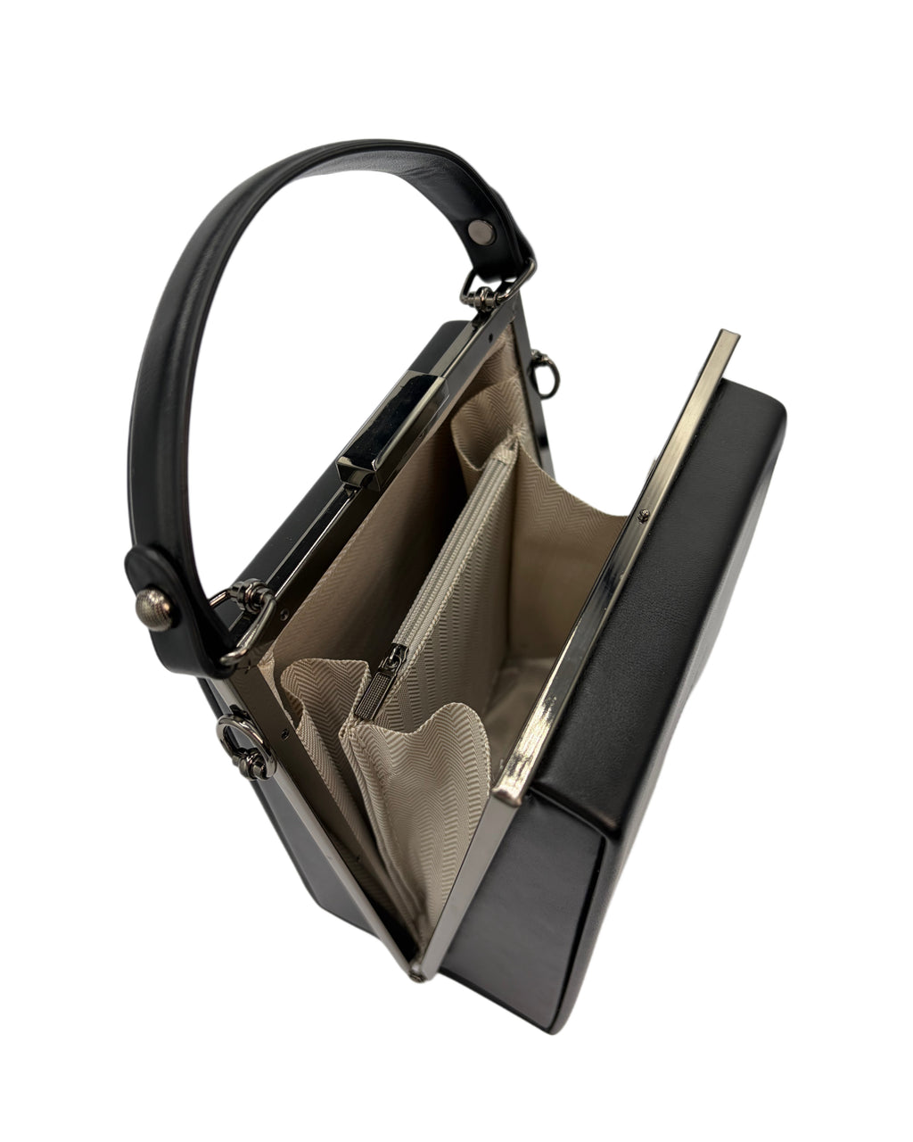 Top Handle Pyramid Bag