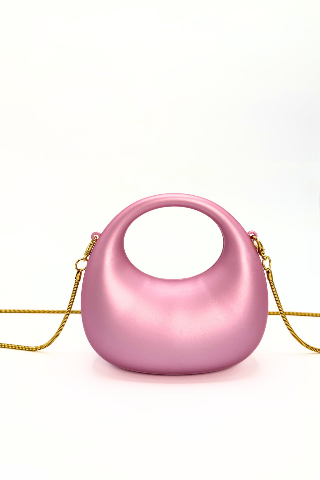 Mini Matte Crescent Clutch Bag