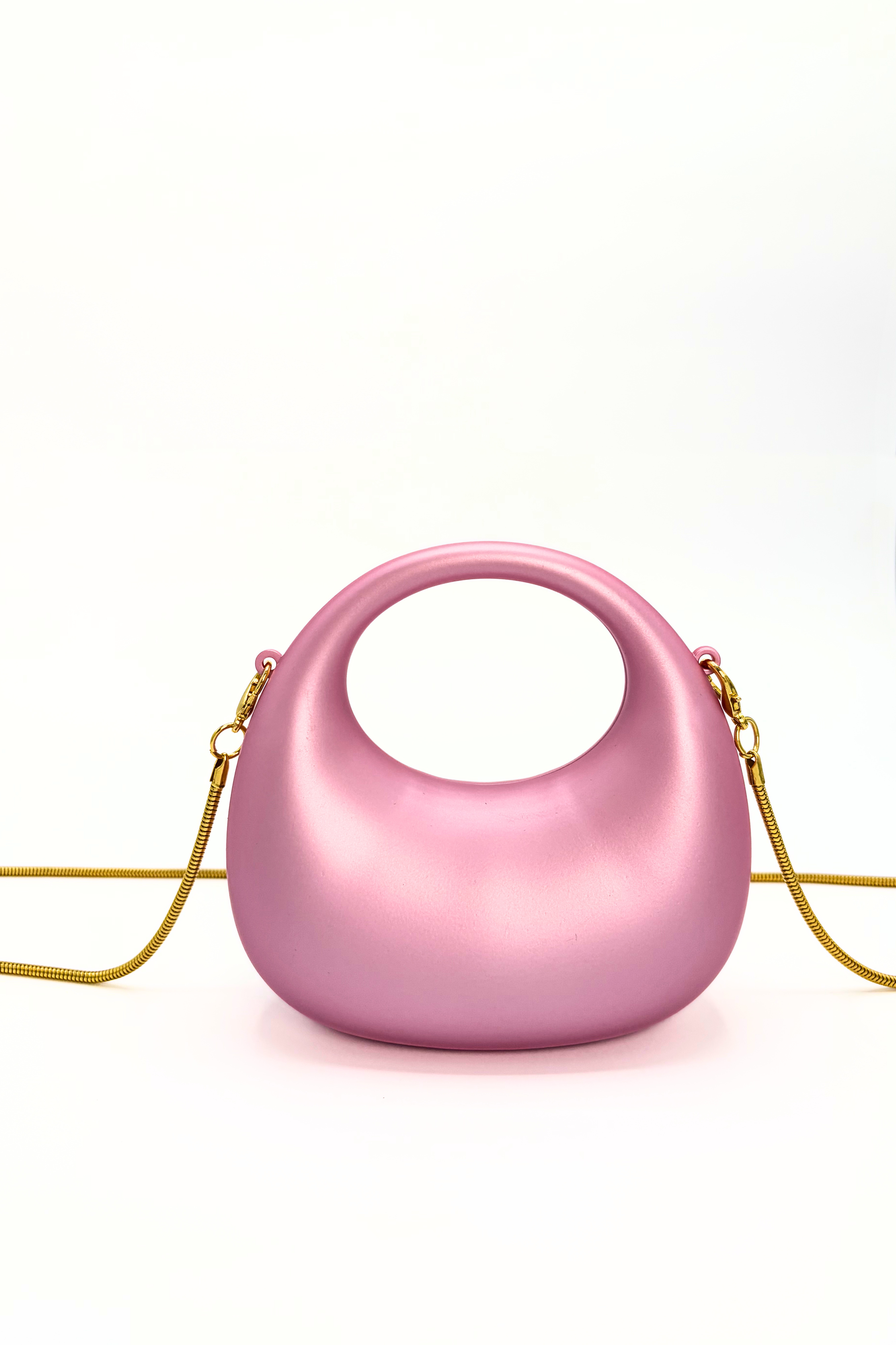 Mini Matte Crescent Clutch Bag