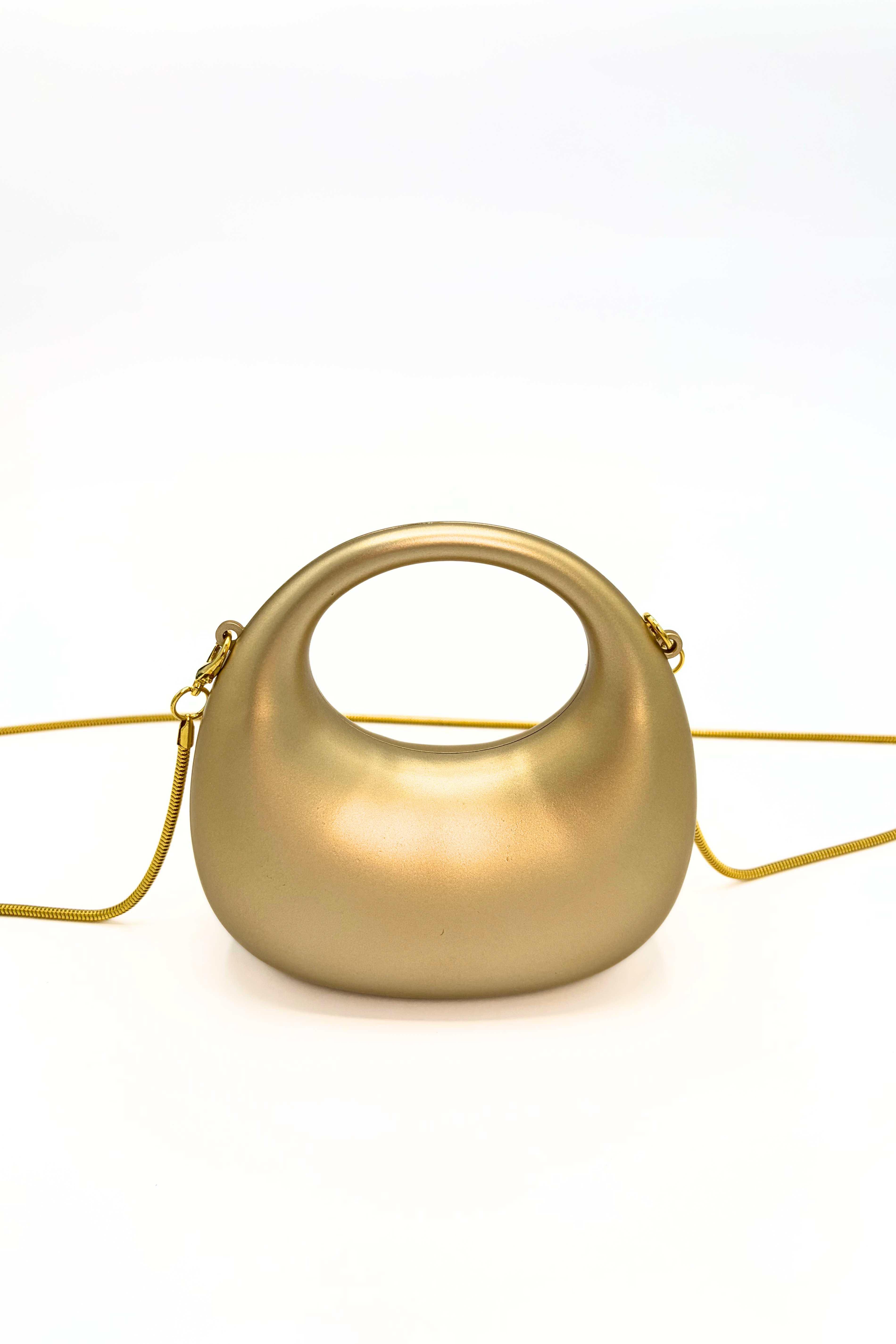 Mini Matte Crescent Clutch Bag