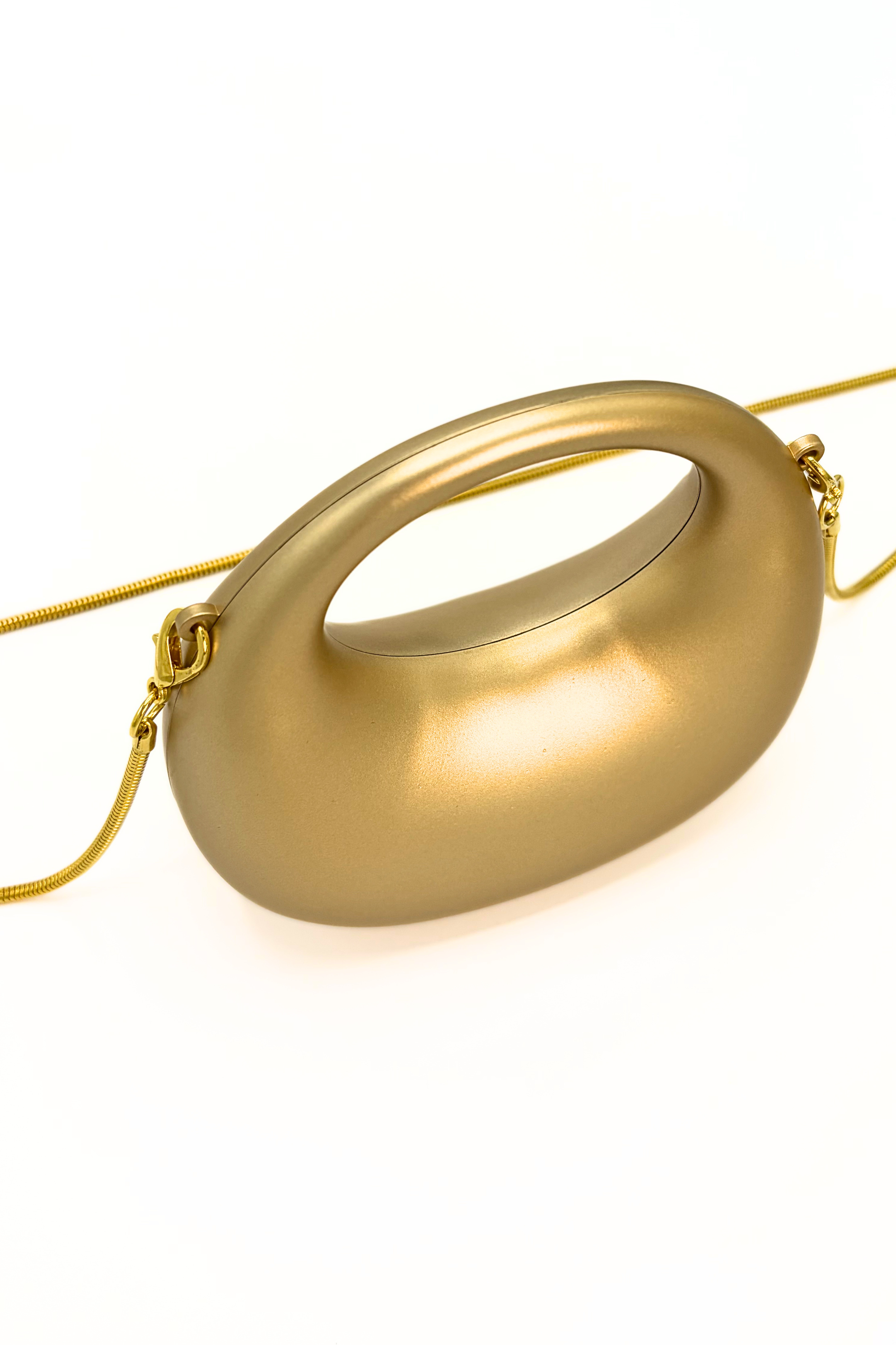 Mini Matte Crescent Clutch Bag