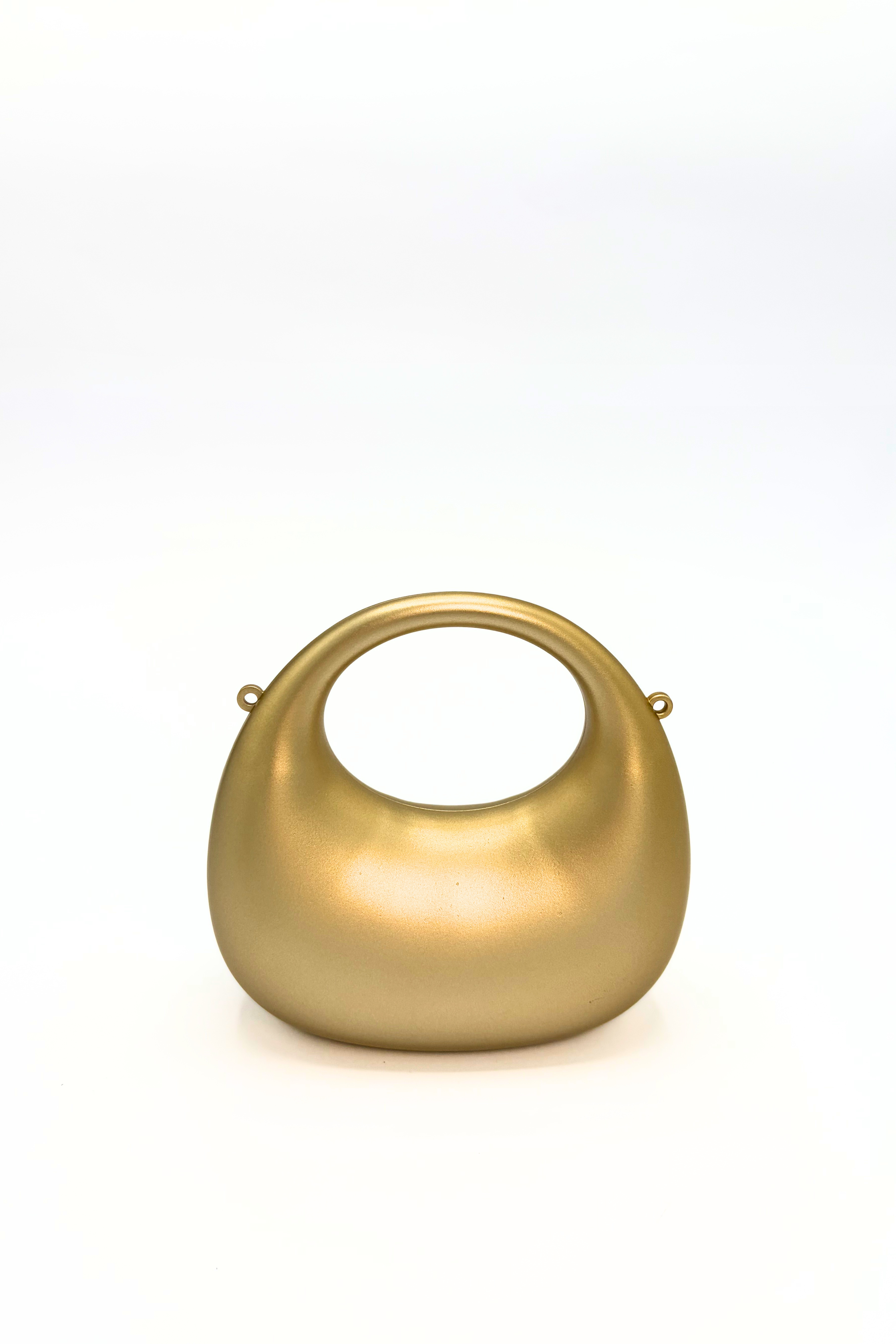 Mini Matte Crescent Clutch Bag